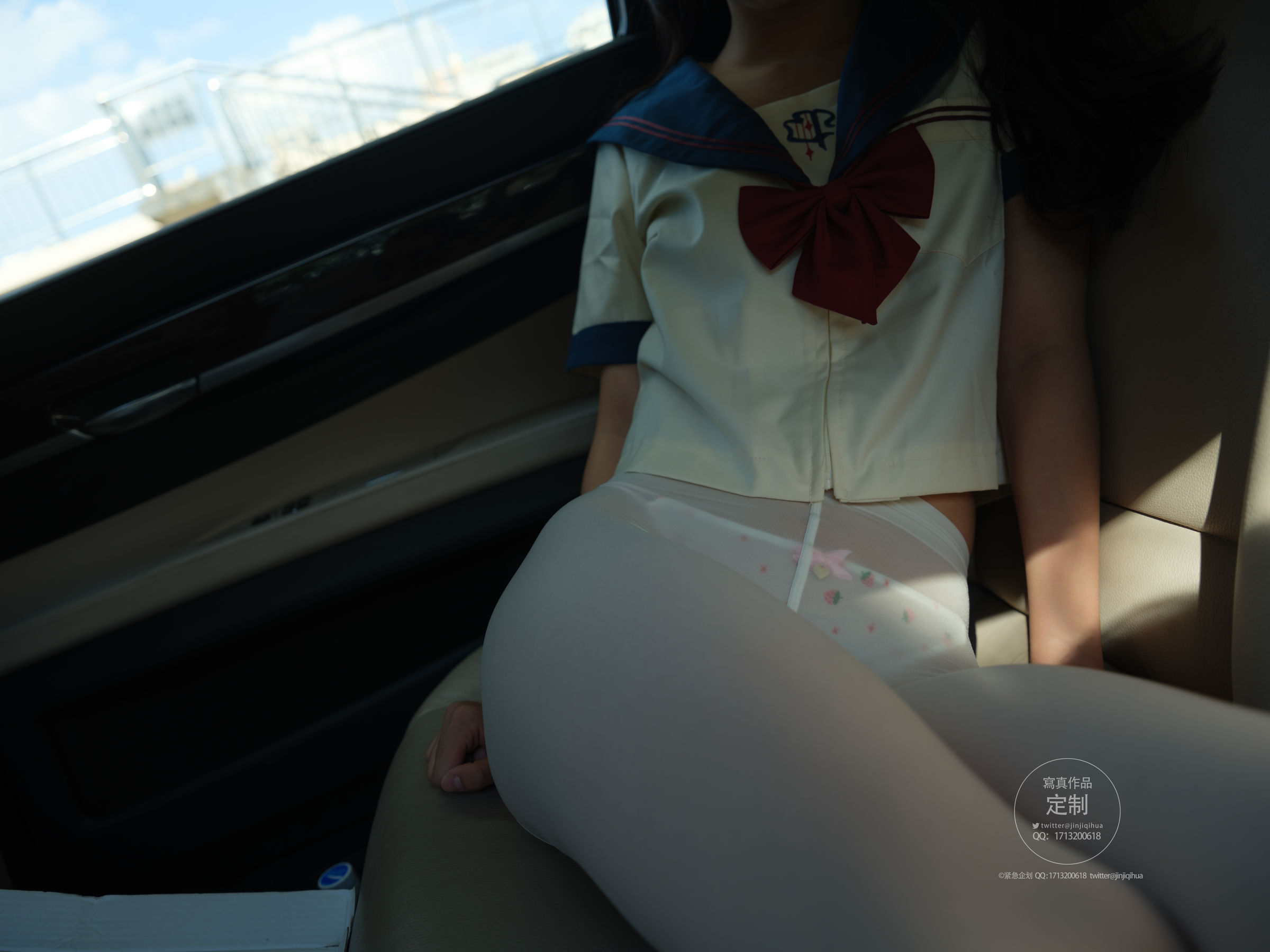 紧急企划  一只喵喵梓 JK白丝 Cosplay-第15张