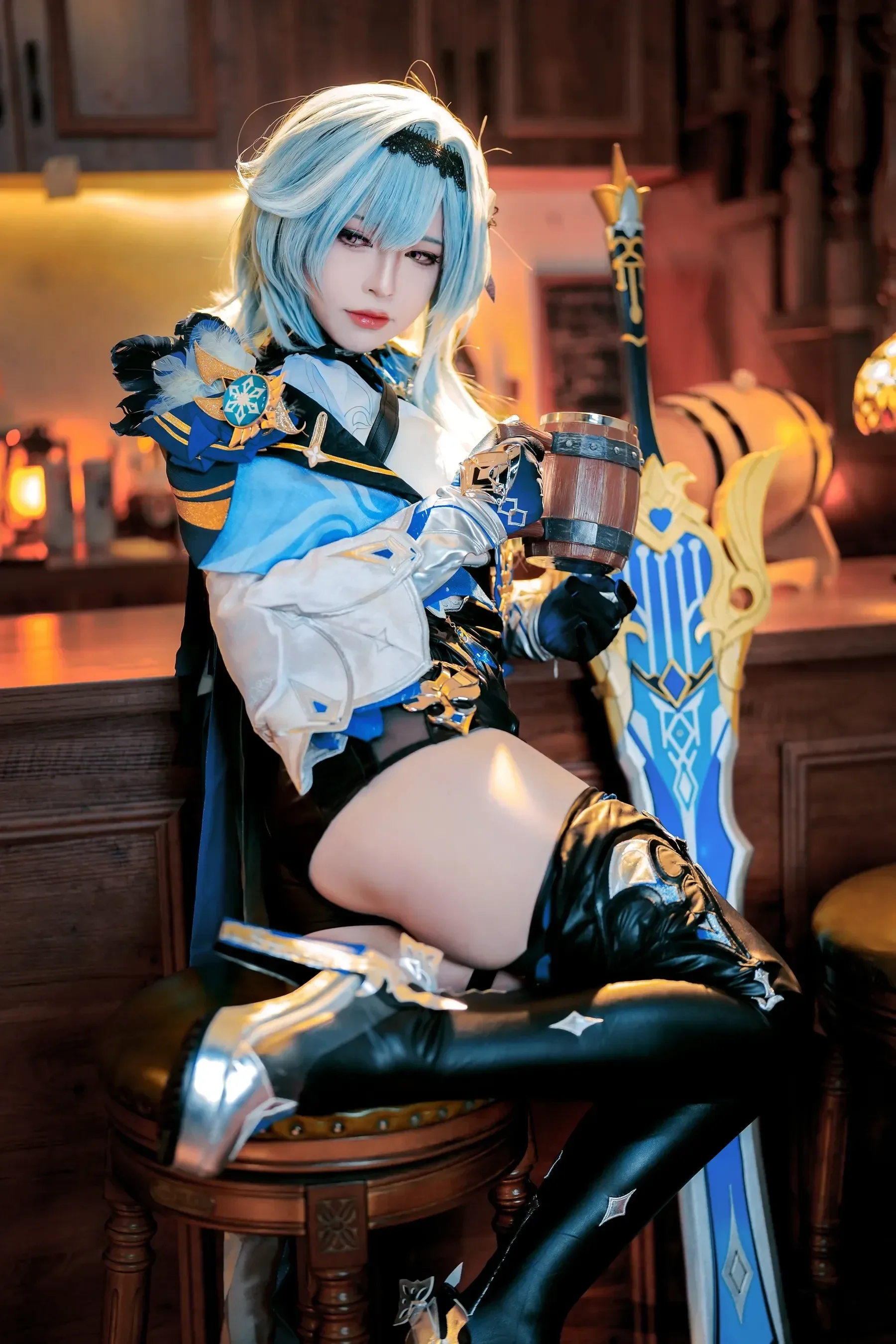 半半子 – 原神优菈 Cosplay-第50张