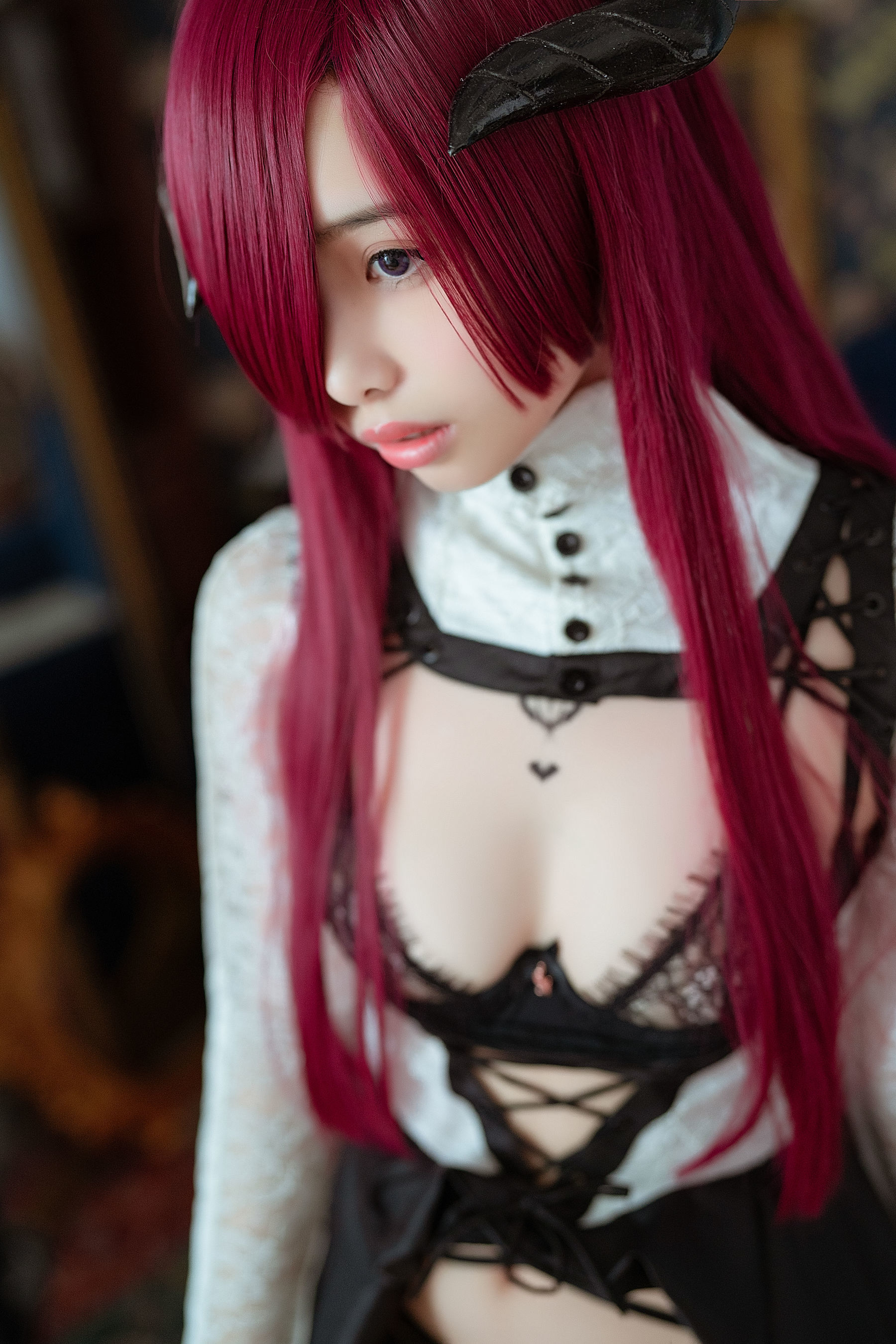 [萝莉COS] 雯妹 – 魅魔 the countess of devil Cosplay-第5张