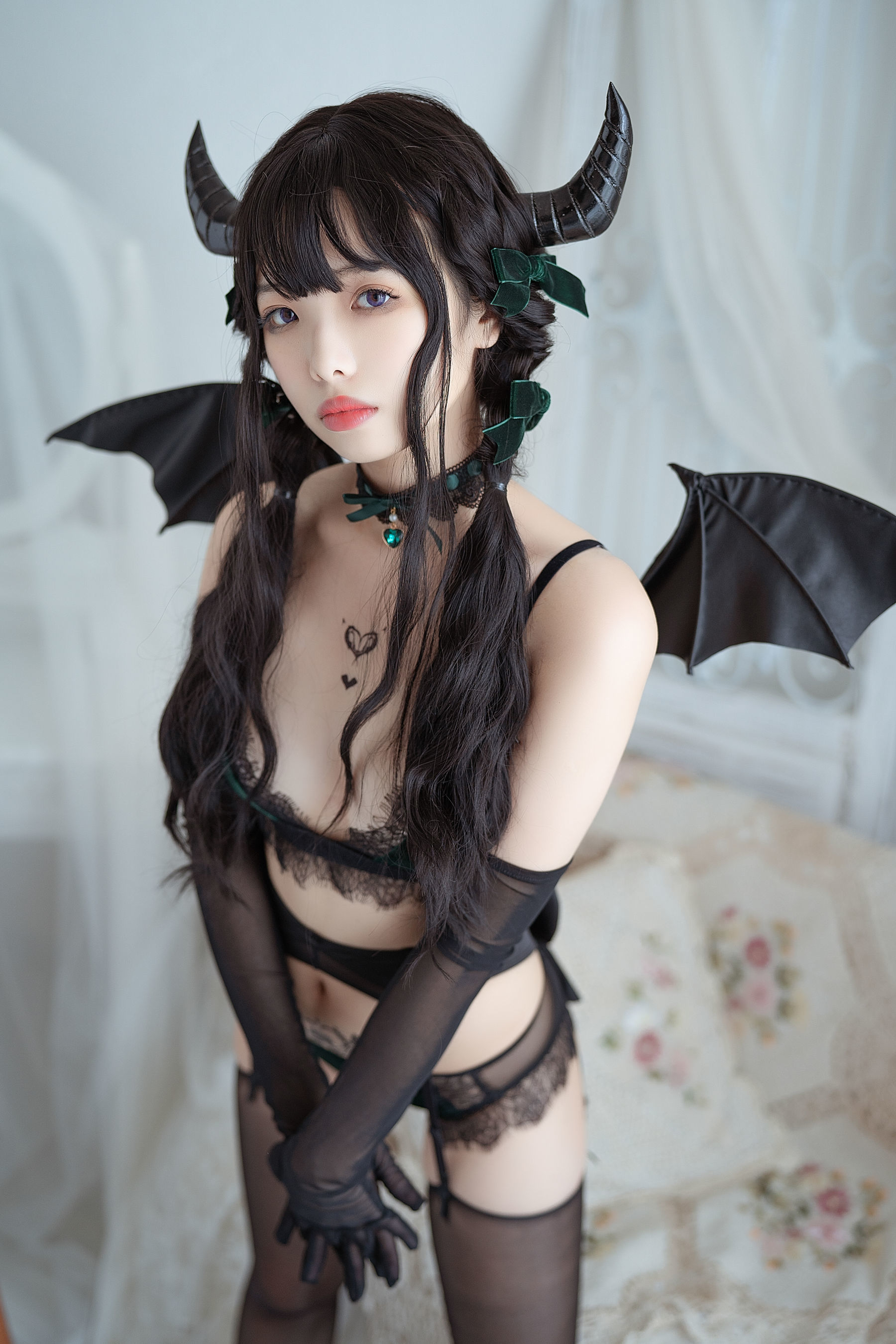 [萝莉COS] 雯妹 – 魅魔 Proud devil Cosplay-第45张