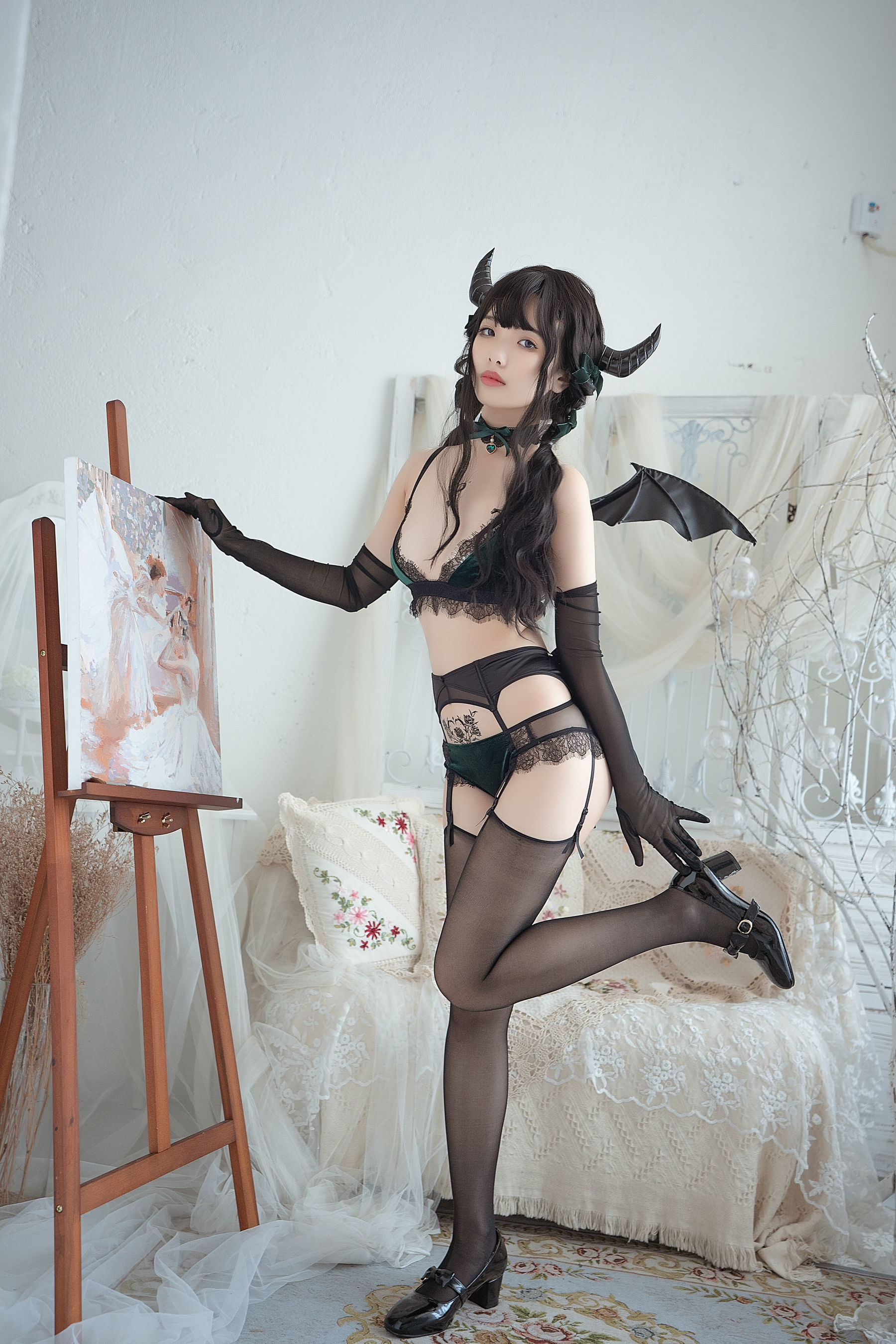 [萝莉COS] 雯妹 – 魅魔 Proud devil Cosplay-第20张