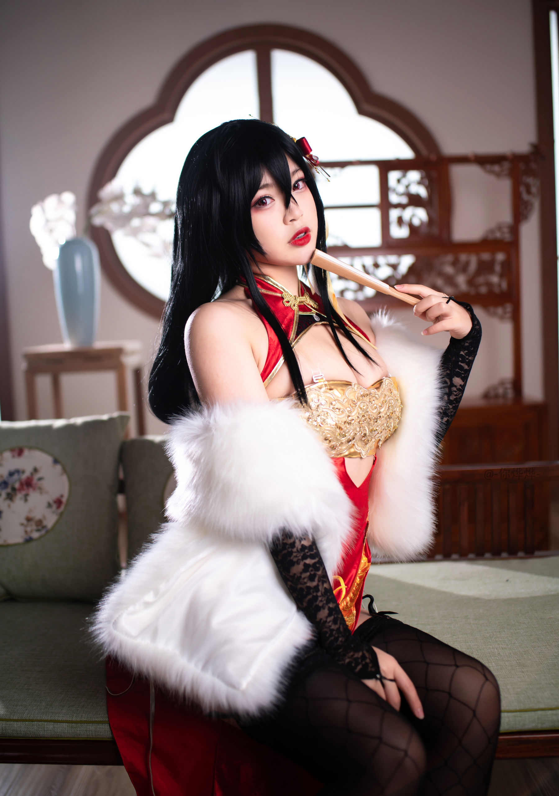 萌系小姐姐-白烨- 大凤旗袍 Cosplay-第32张