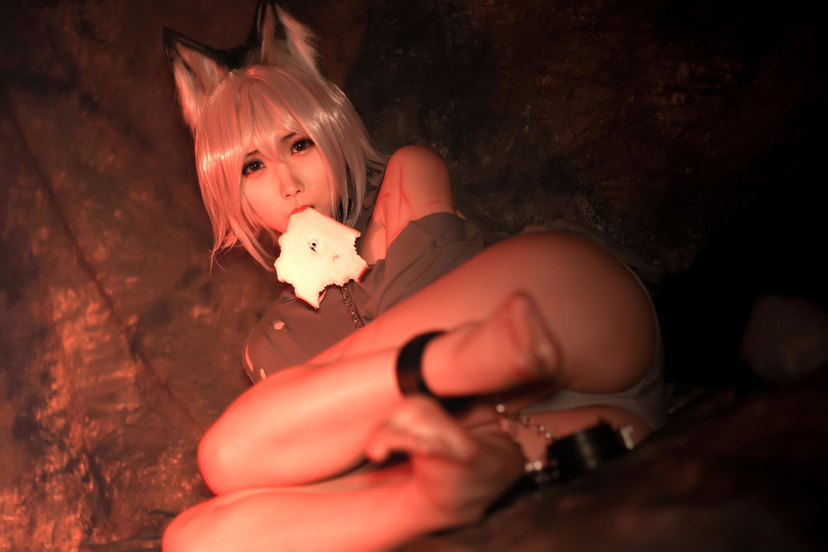 动漫博主曉美媽 – 奴隶狼少女 Cosplay-第2张