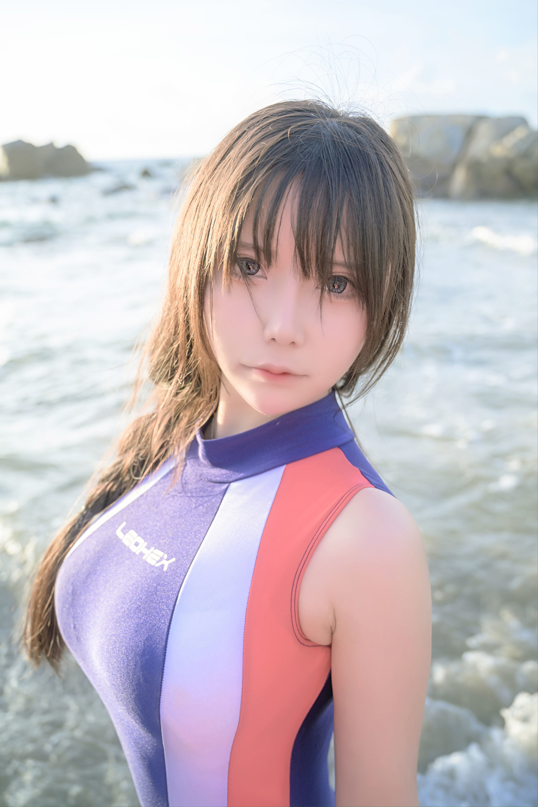 二次元妹子抱走莫子aa – 竞技泳衣 Cosplay-第60张
