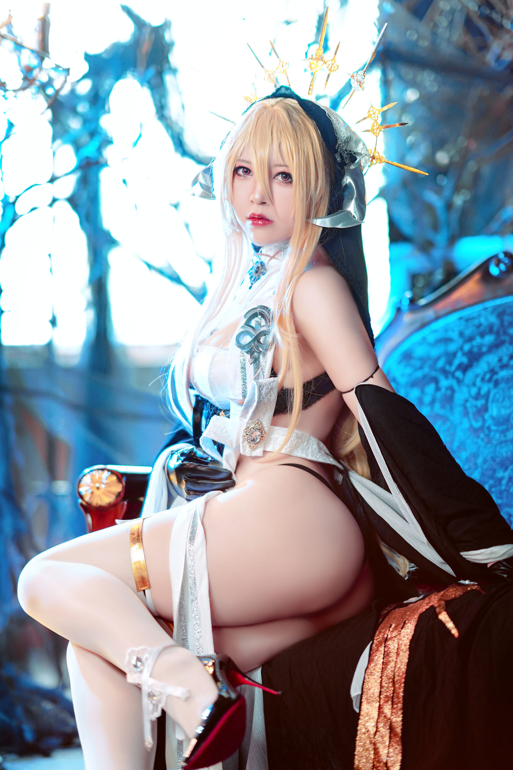 半半子 – 修道女 Cosplay-第52张