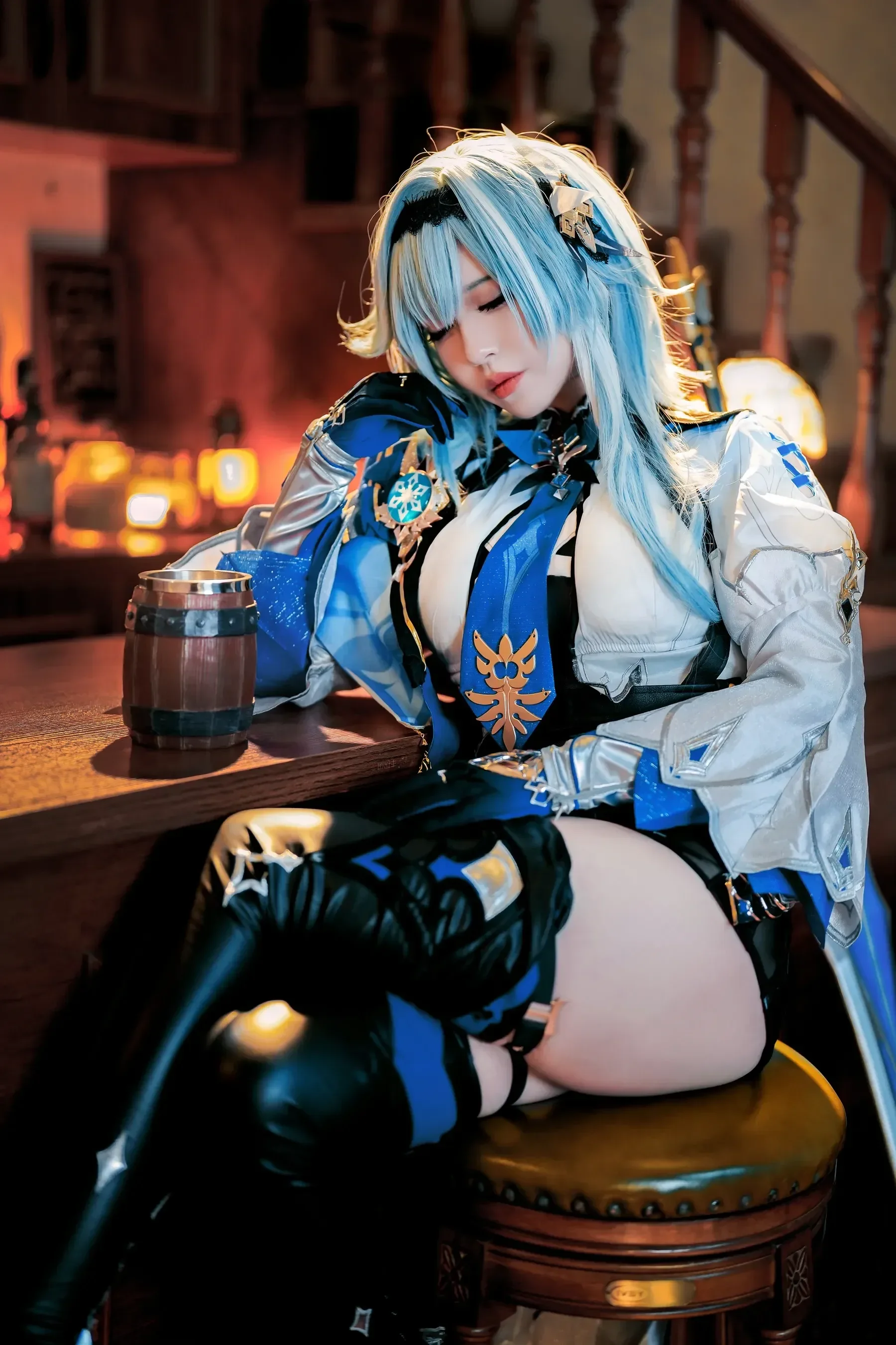 半半子 – 原神优菈 Cosplay-第9张