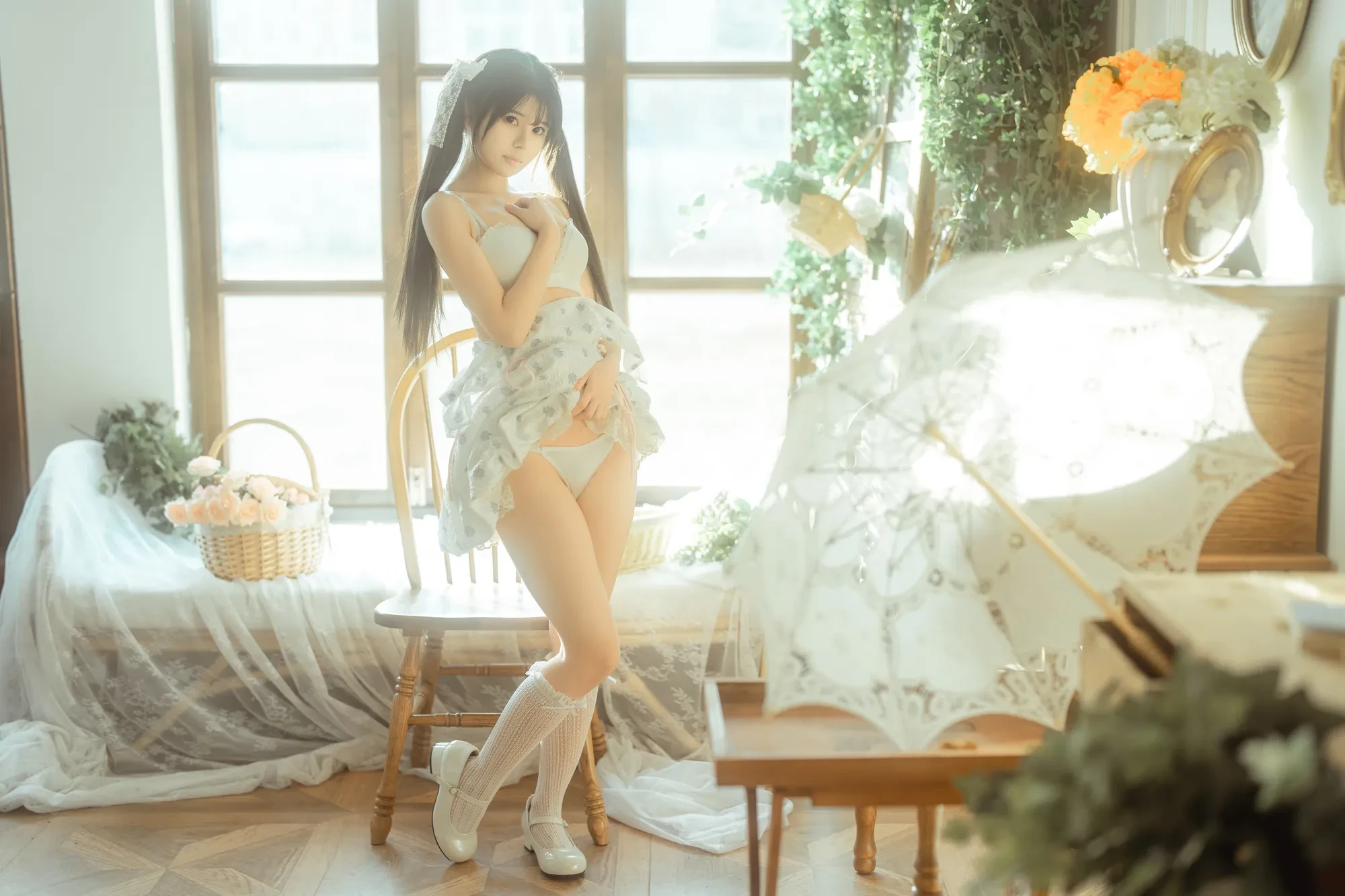 rua阮阮 – 花房 小裙子 Cosplay-第26张