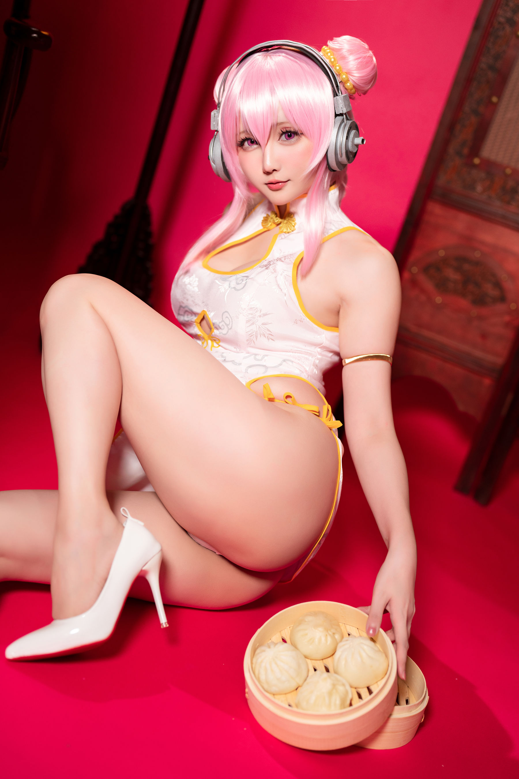 Coser小姐姐星之迟迟 – 索尼子旗袍 Cosplay-第5张