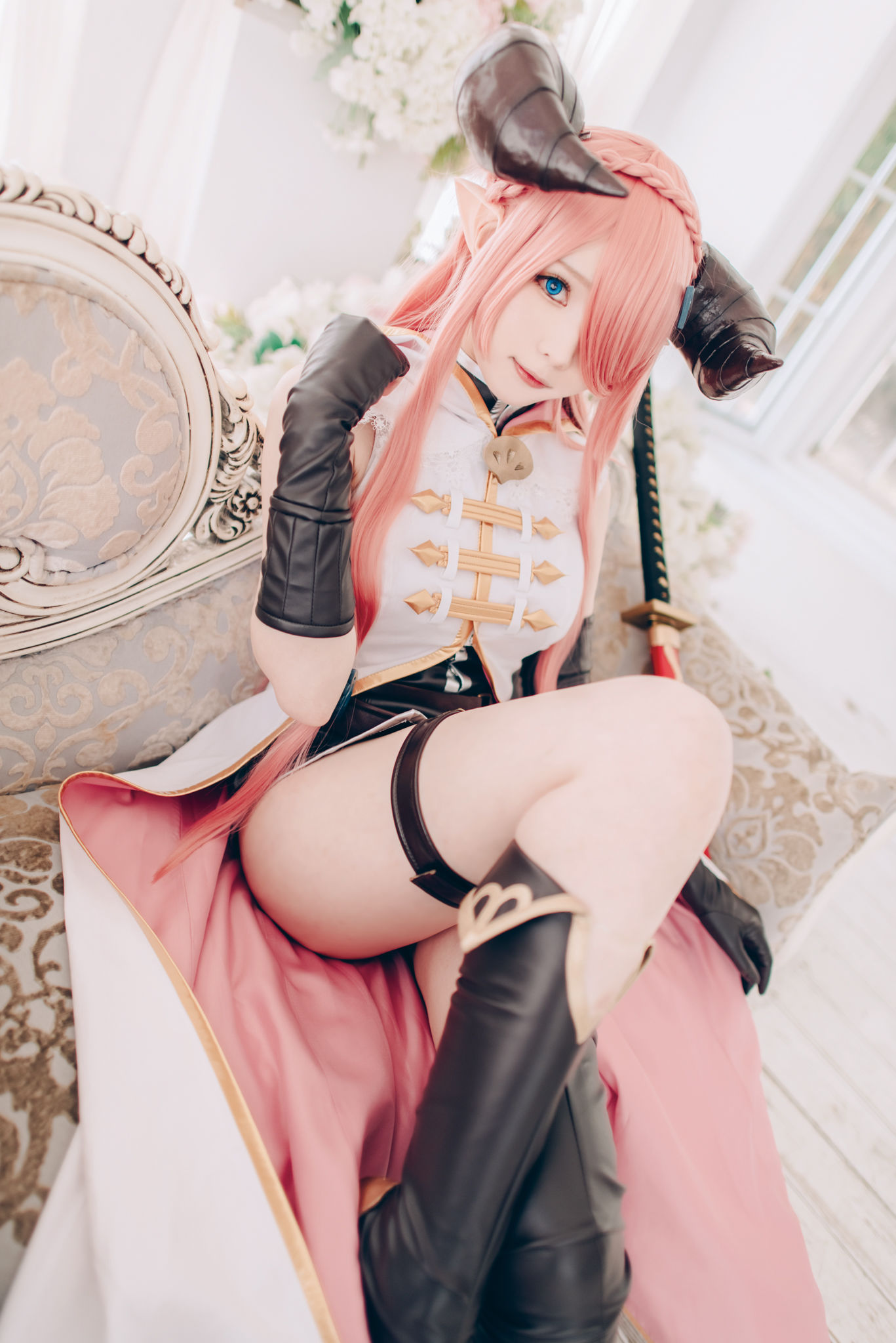 微博妹纸霜月shimo – 碧蓝幻想 娜尔梅亚 Cosplay-第46张