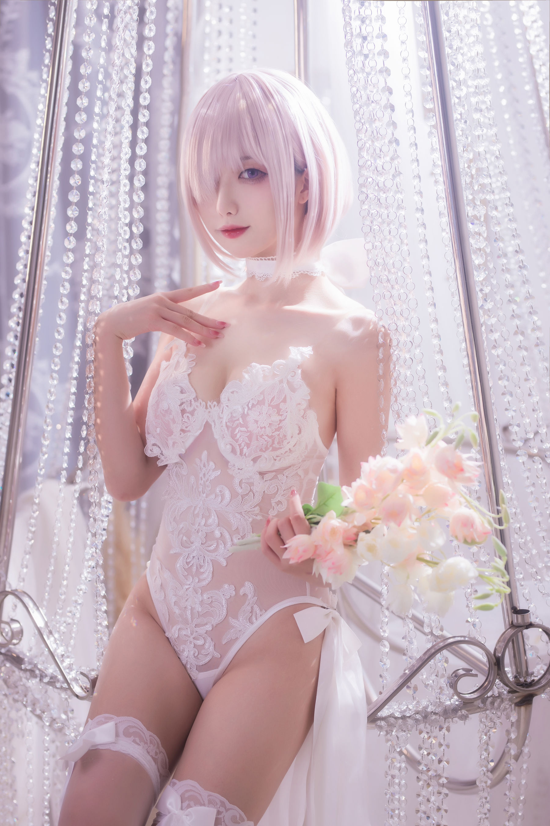 动漫博主封疆疆v – 婚纱玛修 Cosplay-第32张