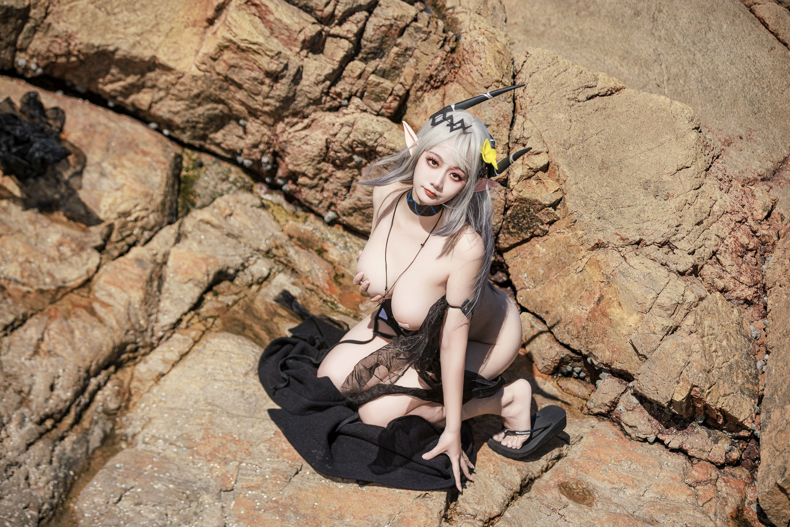 阿雪雪 – 泥岩泳装 Cosplay-第40张