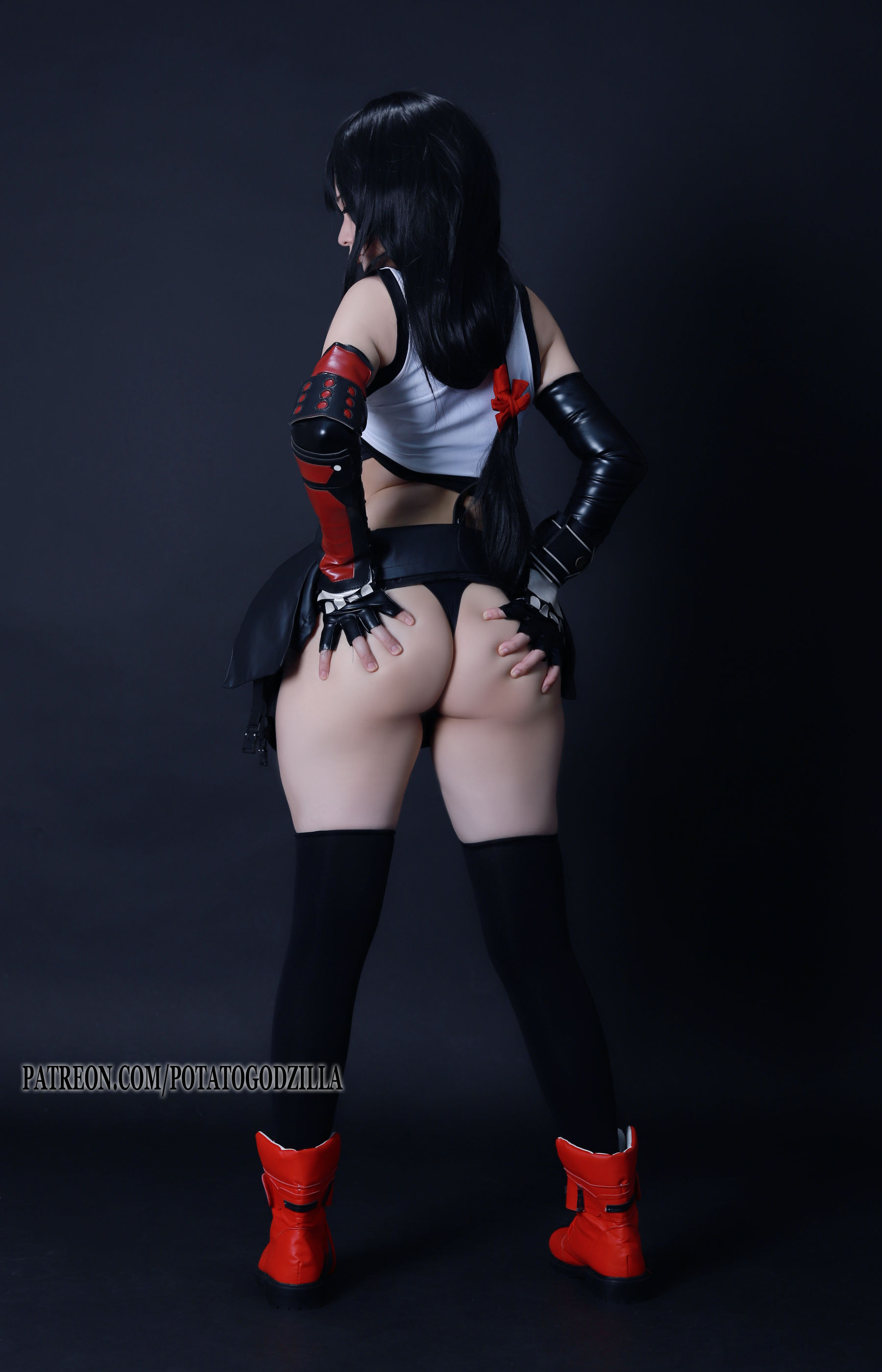 Coser小姐姐Potato Godzilla – Tifa Cosplay-第18张