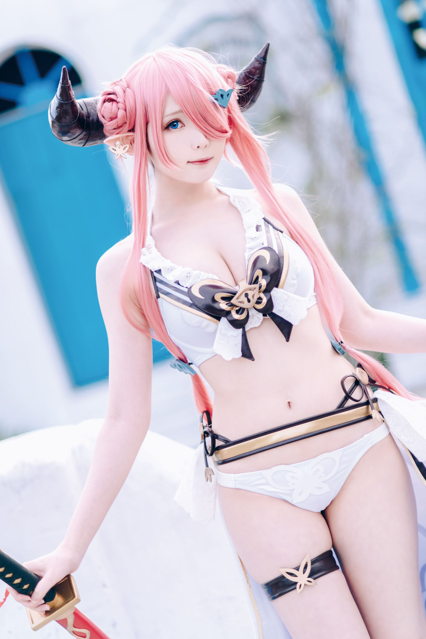微博妹纸霜月shimo – 碧蓝幻想 娜尔梅亚 Cosplay-第18张