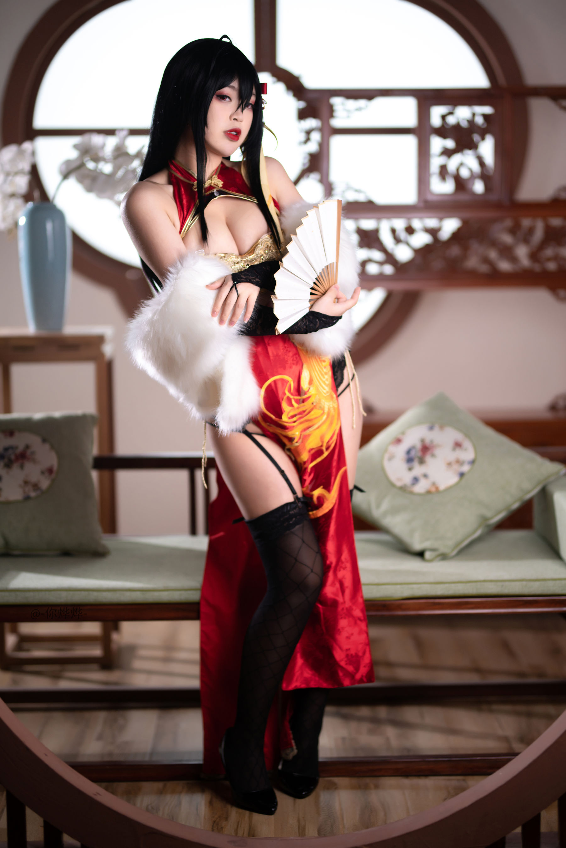 萌系小姐姐-白烨- 大凤旗袍 Cosplay-第19张