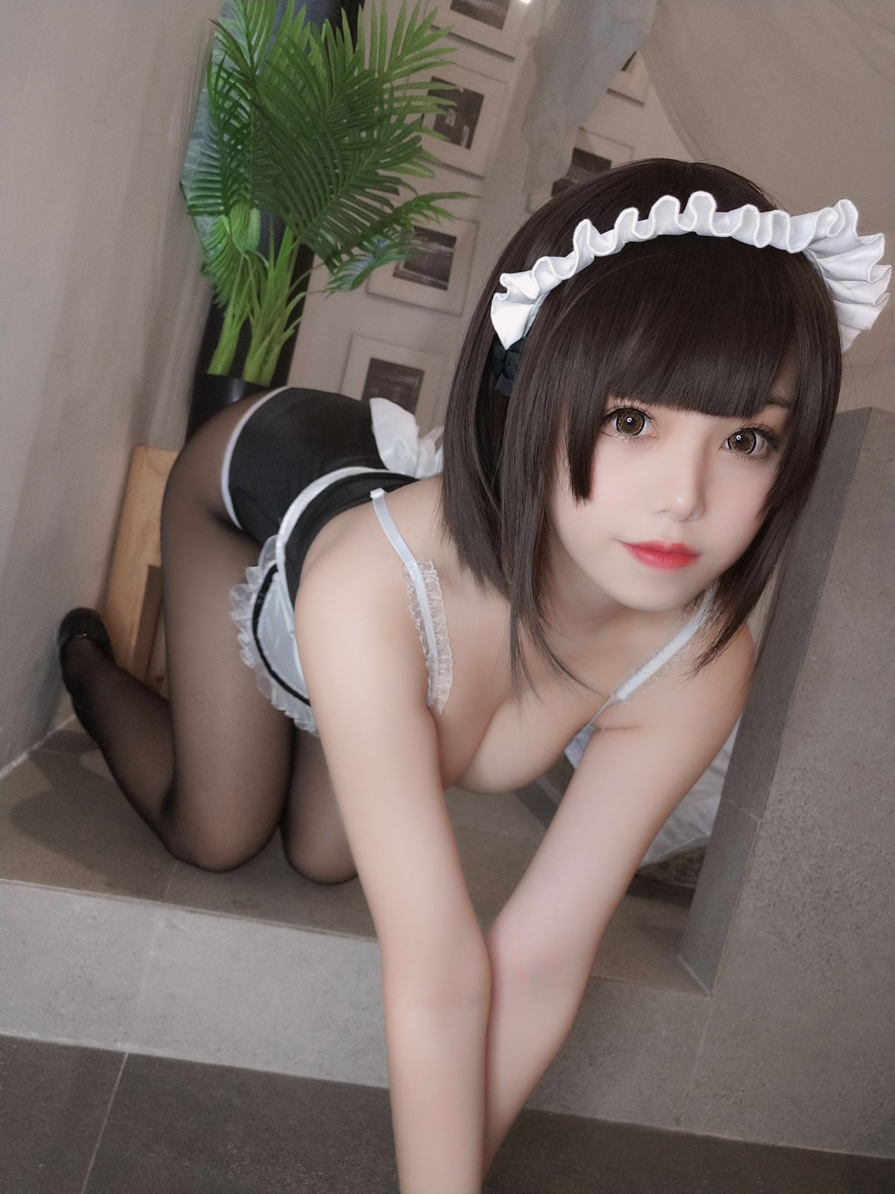 萌系小姐姐蜜汁猫裘 – 女仆 Cosplay-第41张