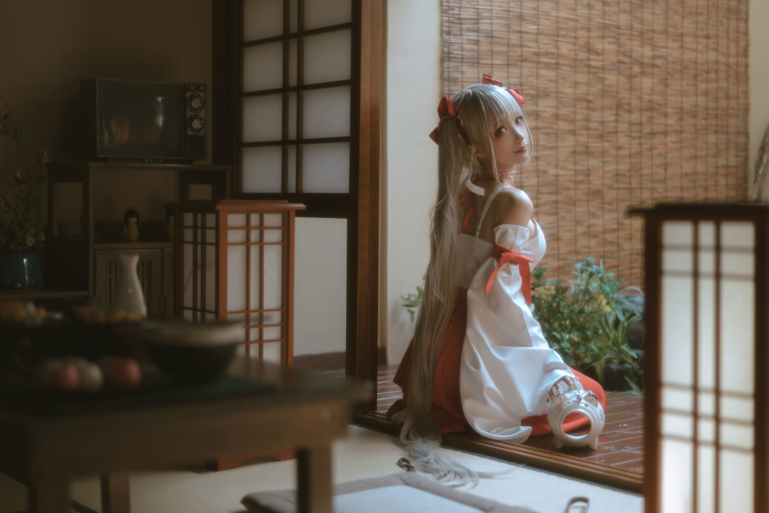 动漫博主蠢沫沫 – 可畏巫女 Cosplay-第2张
