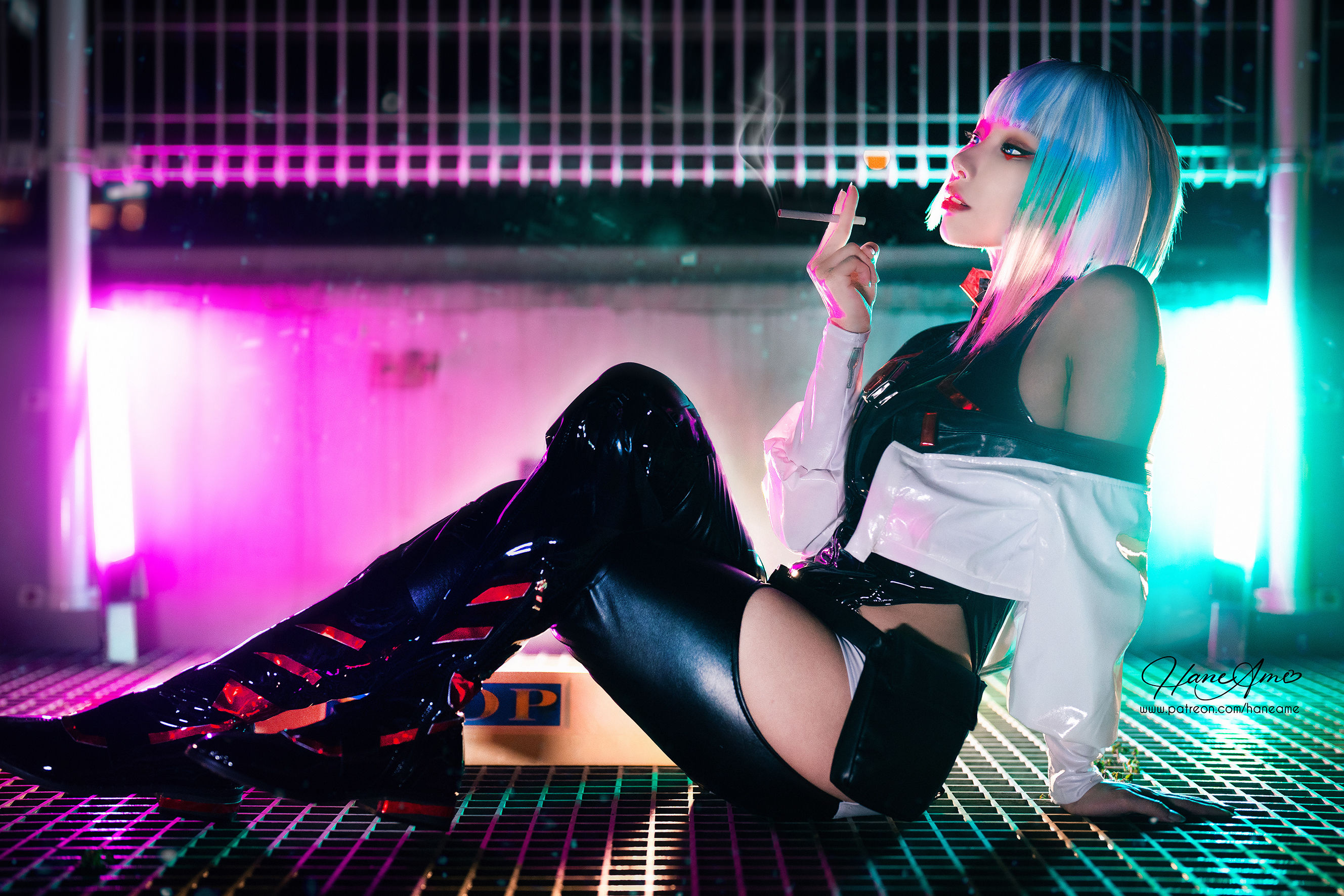 Hane Ame 雨波 – Cyberpunk Lucy Cosplay-第13张
