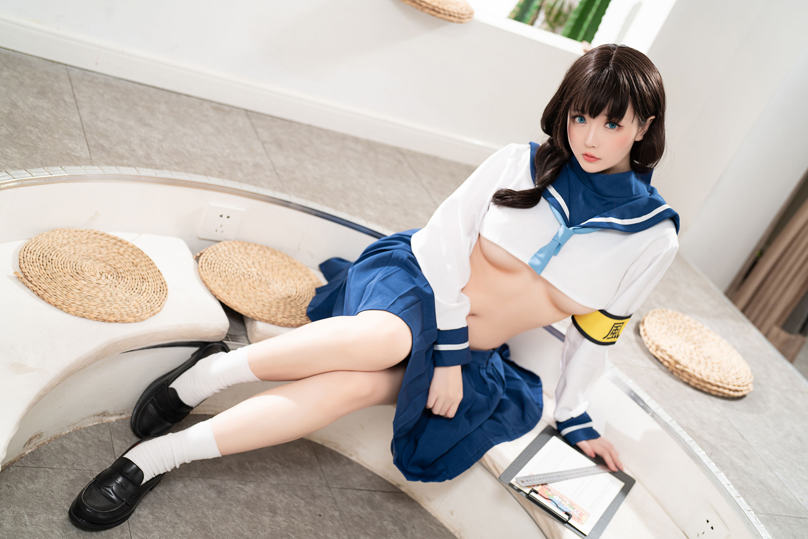 Coser小姐姐星之迟迟 – 风纪委员 Cosplay-第21张