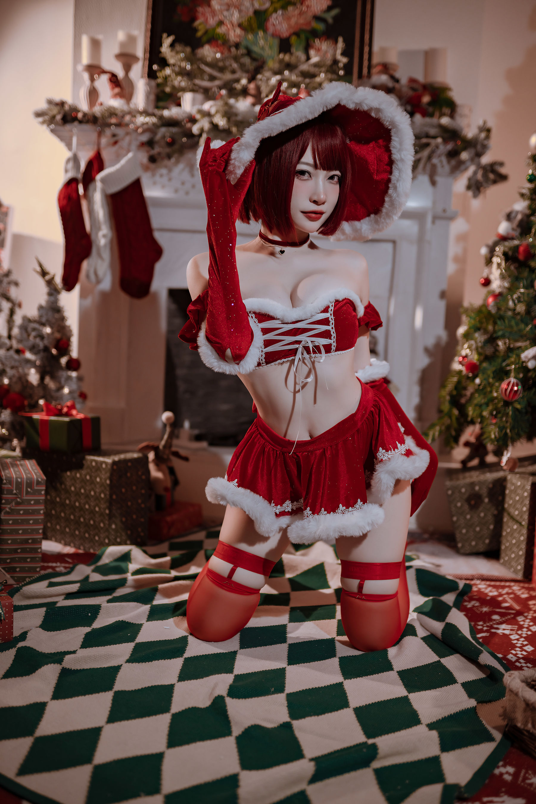 人气Coser二佐Nisa – 圣诞魔女 Cosplay-第2张