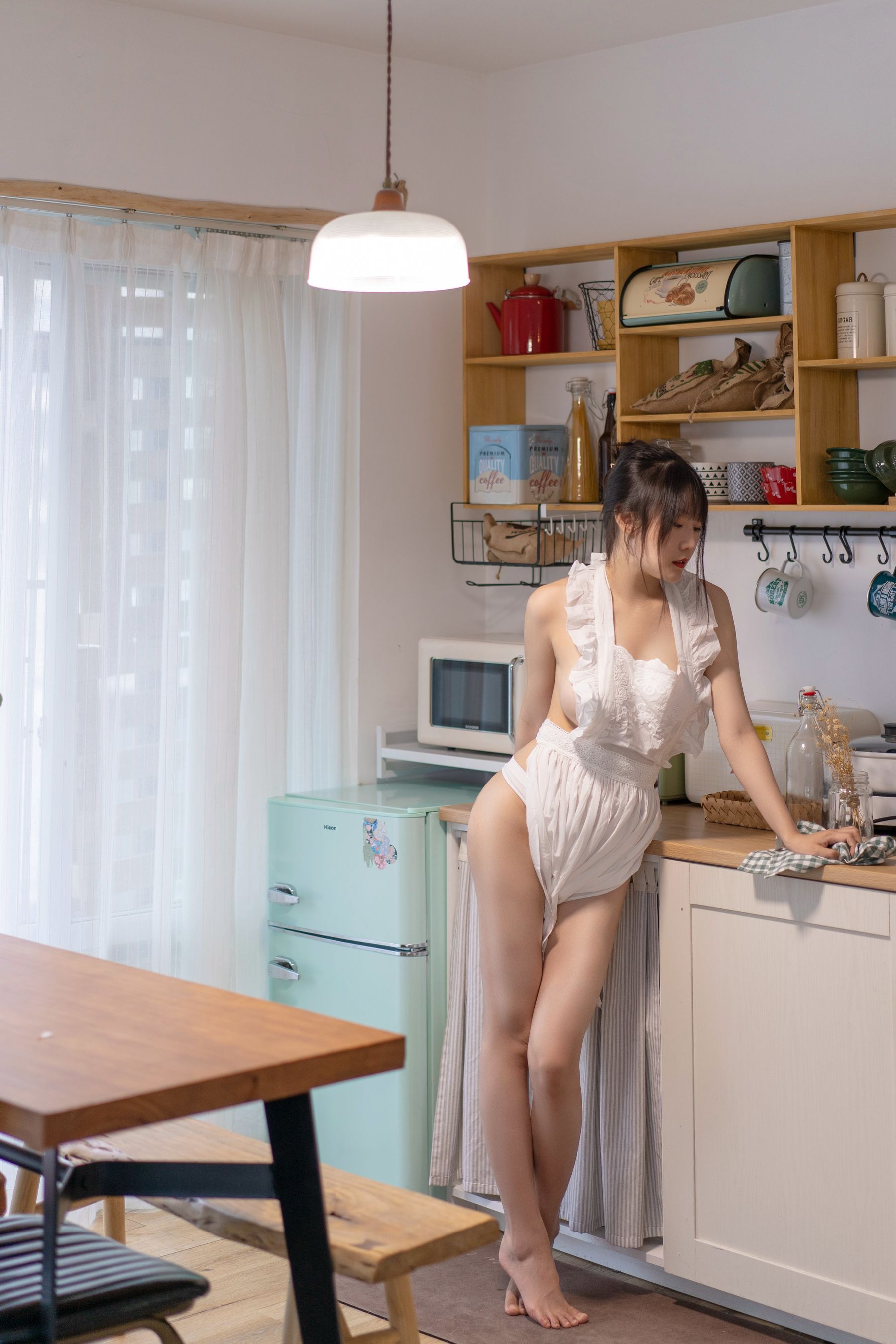 香草喵露露写真 – 厨娘 Cosplay-第35张