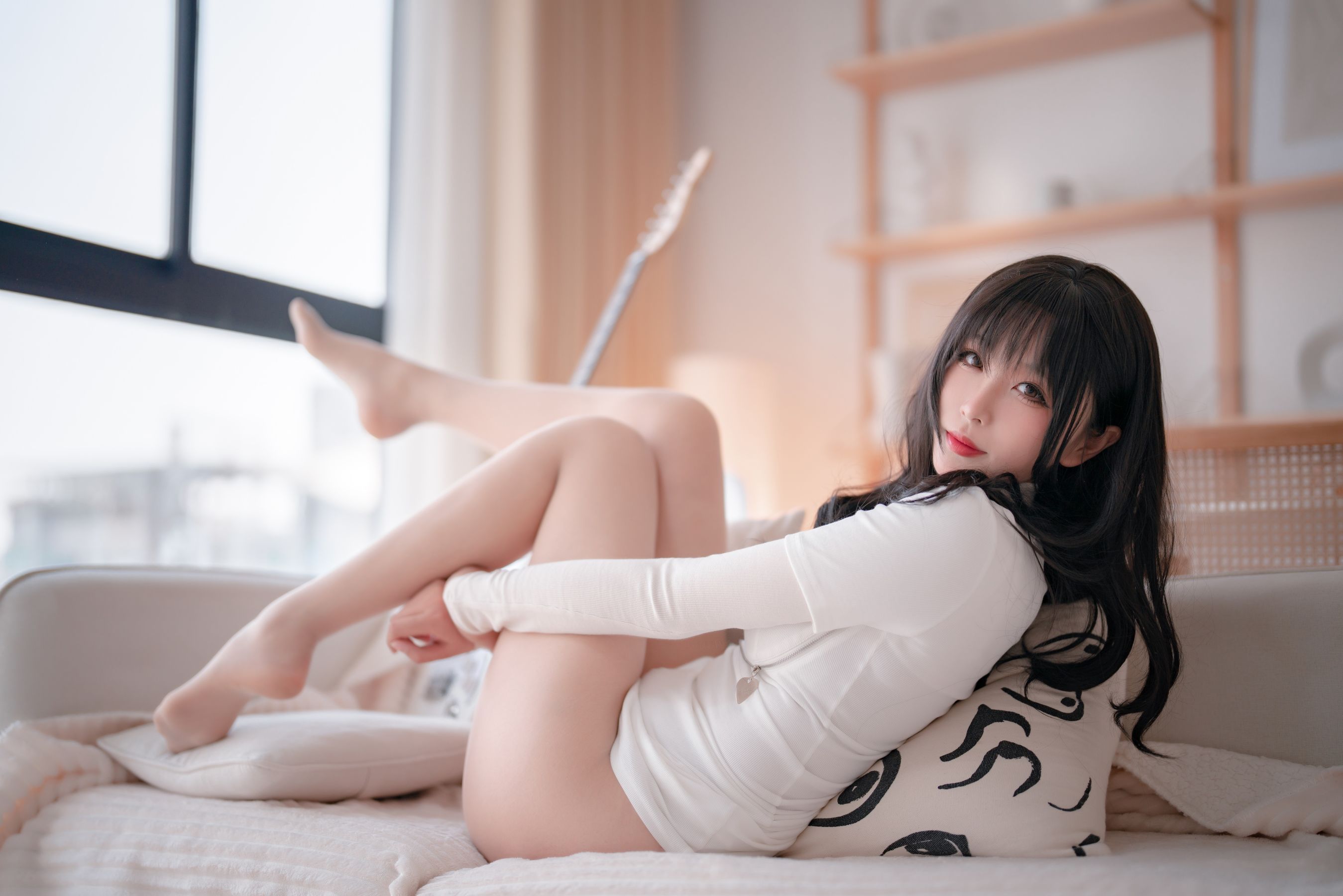 轩萧学姐 – 吉他妹妹 肉丝套 Cosplay-第42张