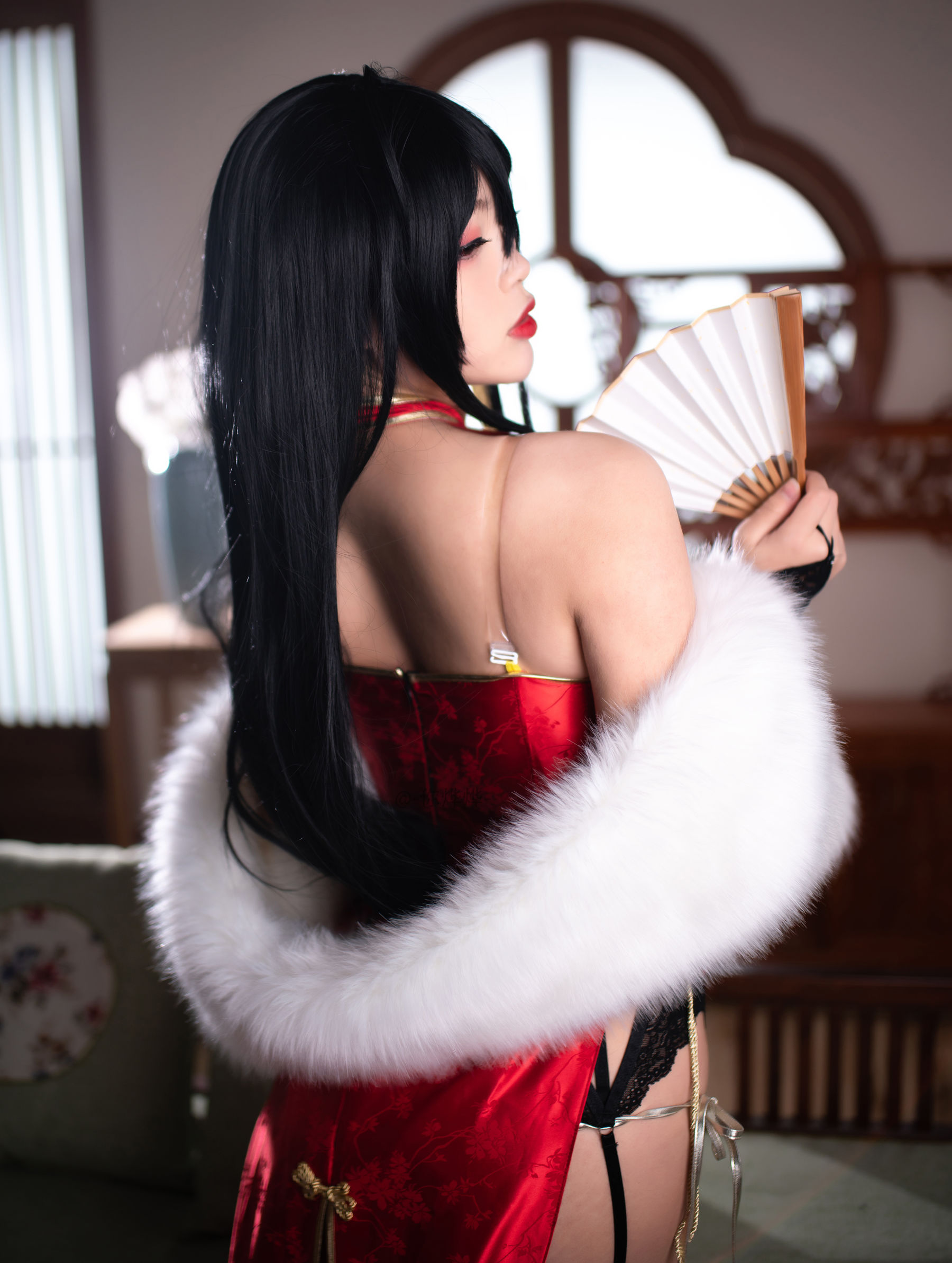 萌系小姐姐-白烨- 大凤旗袍 Cosplay-第43张