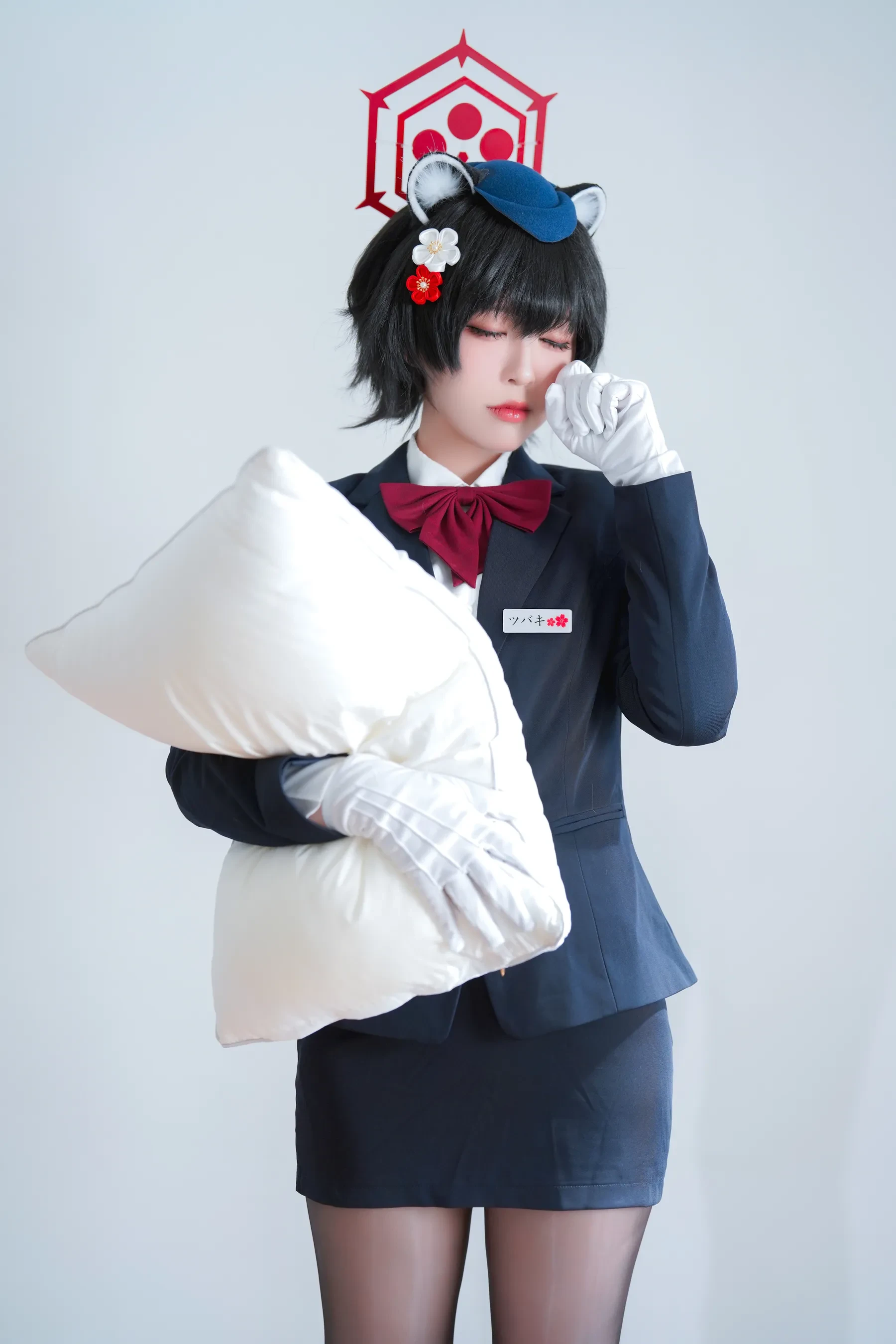 半半子 – ガイド春日ツバキ Cosplay-第37张