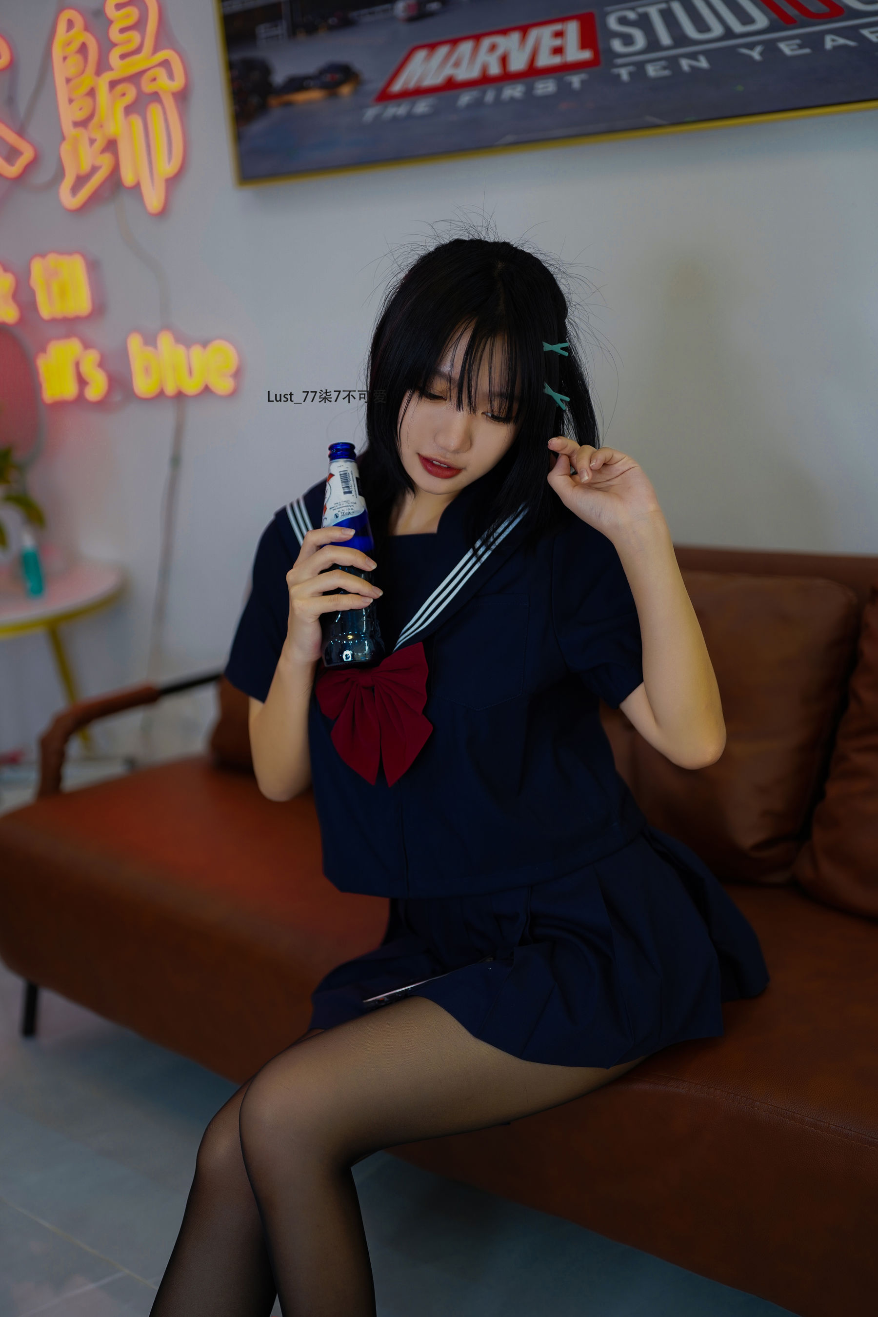 动漫博主柒柒要乖哦 – 反差JK少女 Cosplay-第38张