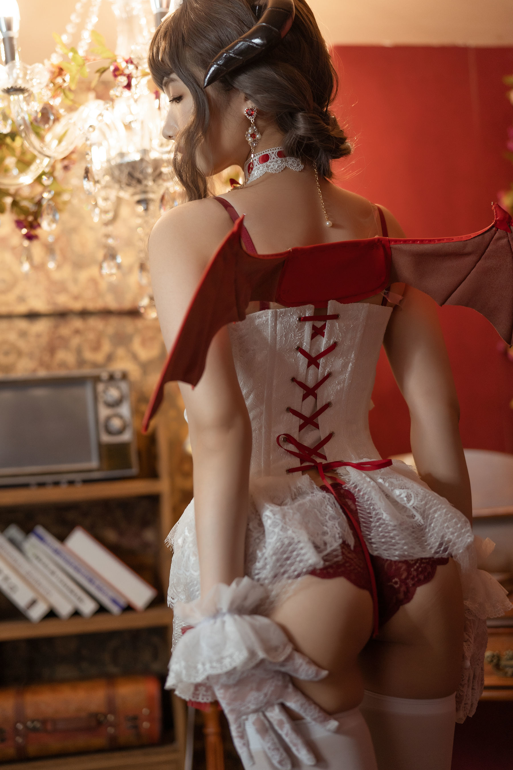[萝莉COS] 雯妹 – 魅魔 Elegant devil Cosplay-第33张