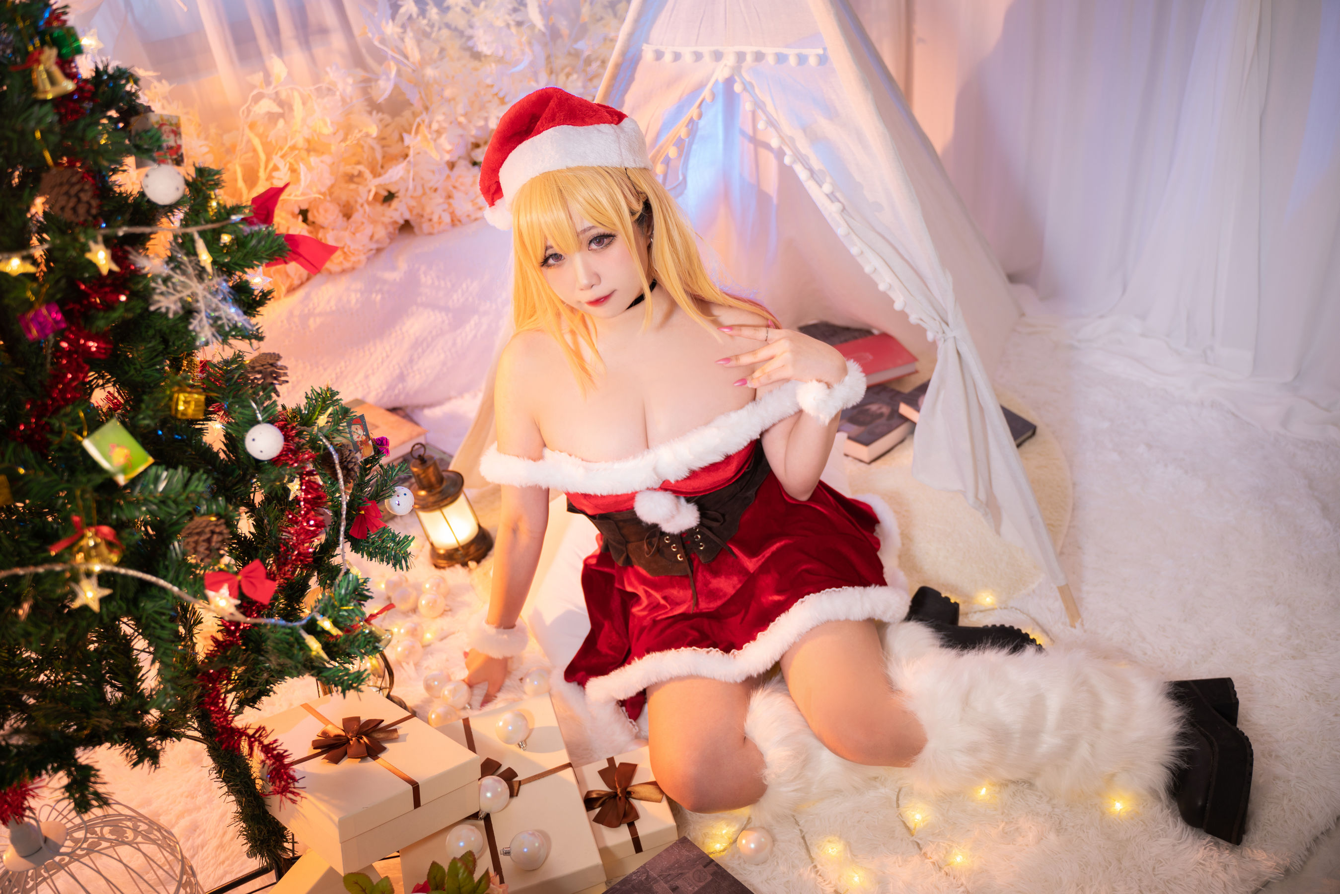 贞子蜜桃 – 喜多川夢海 圣诞 Cosplay-第3张