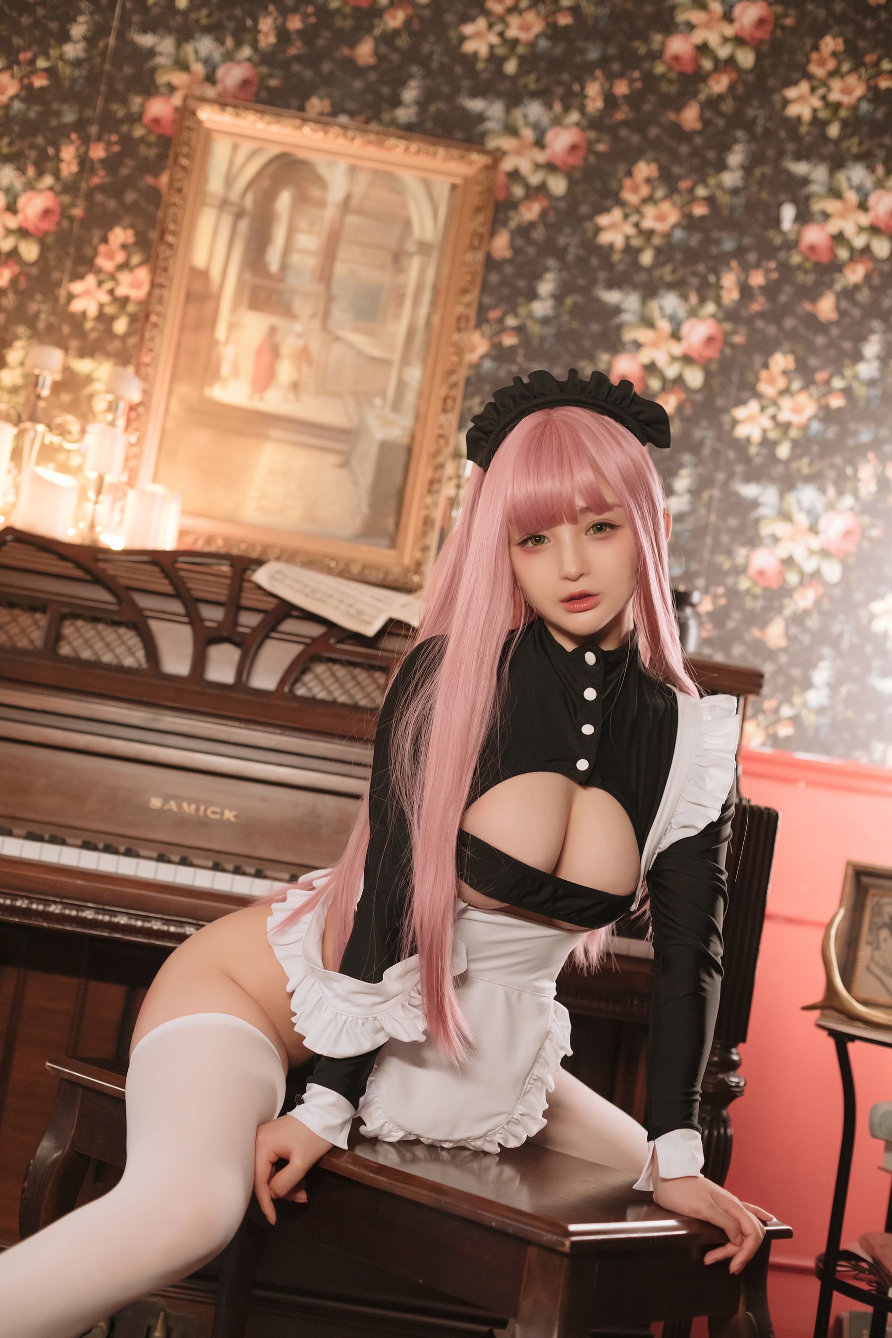 桜井宁宁 – 复古女仆 Cosplay-第20张