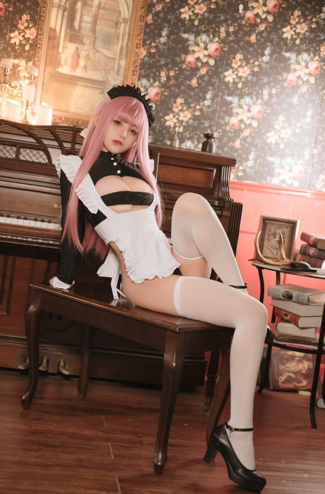 桜井宁宁 – 复古女仆 Cosplay-第15张