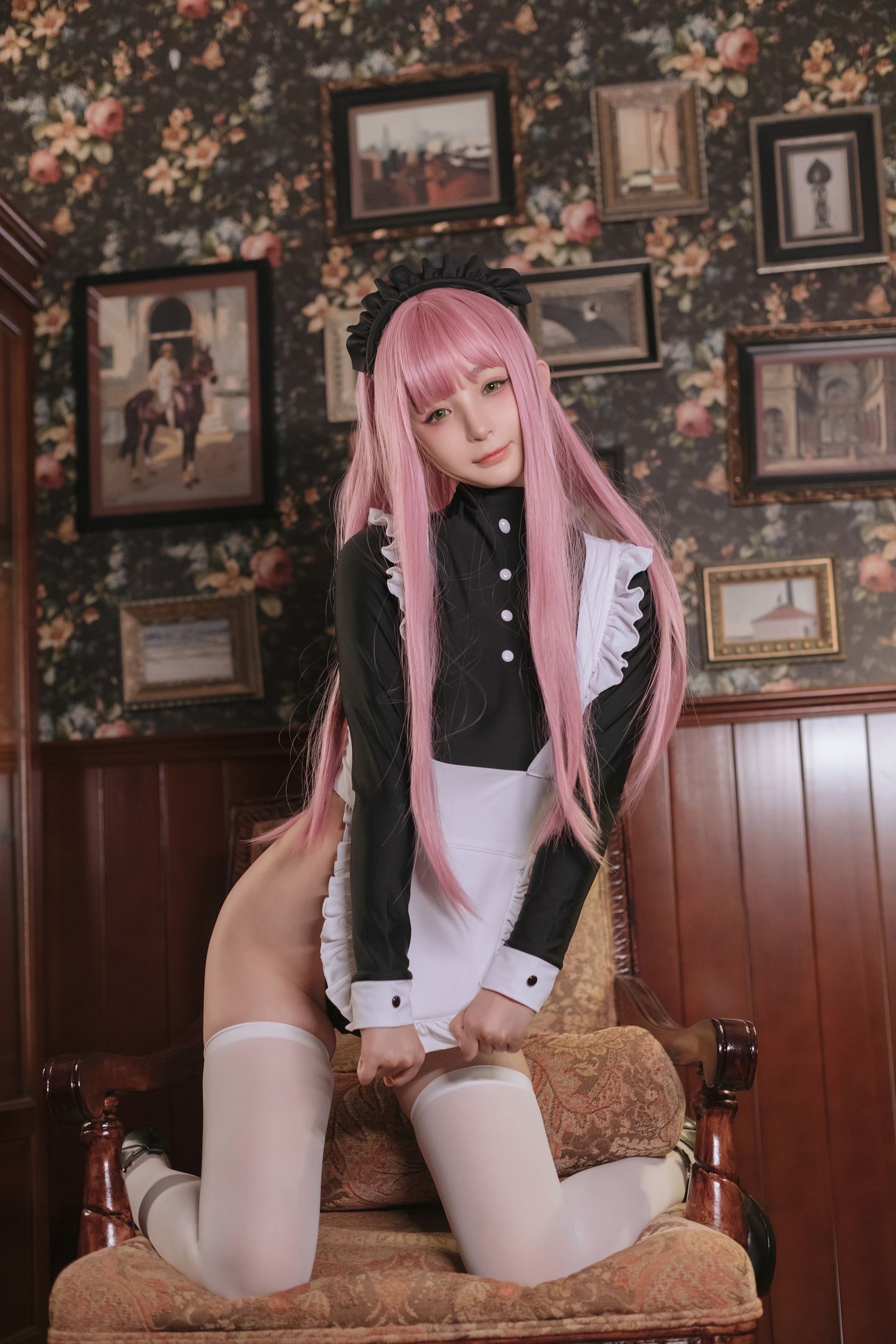桜井宁宁 – 复古女仆 Cosplay-第13张