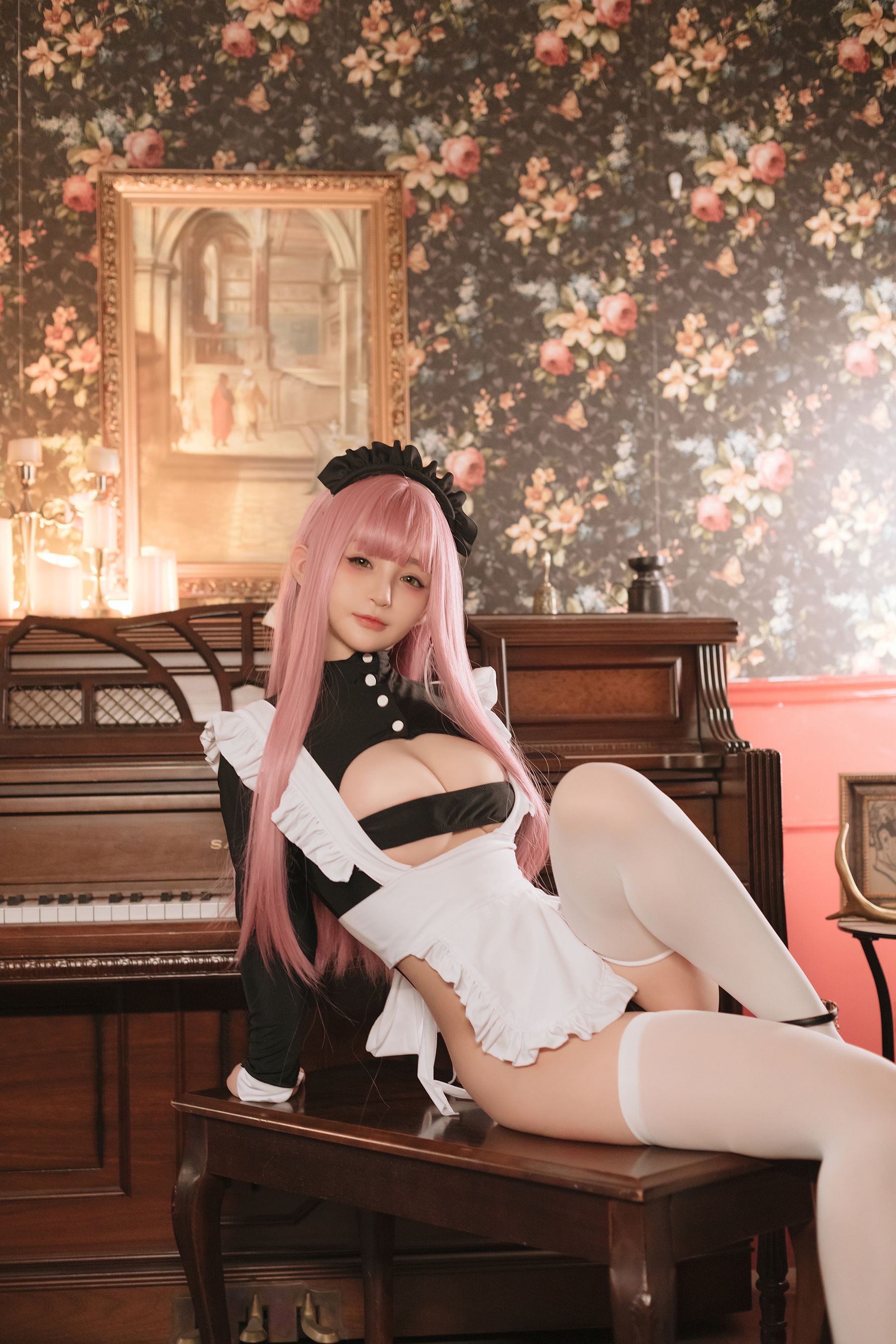 桜井宁宁 – 复古女仆 Cosplay-第33张
