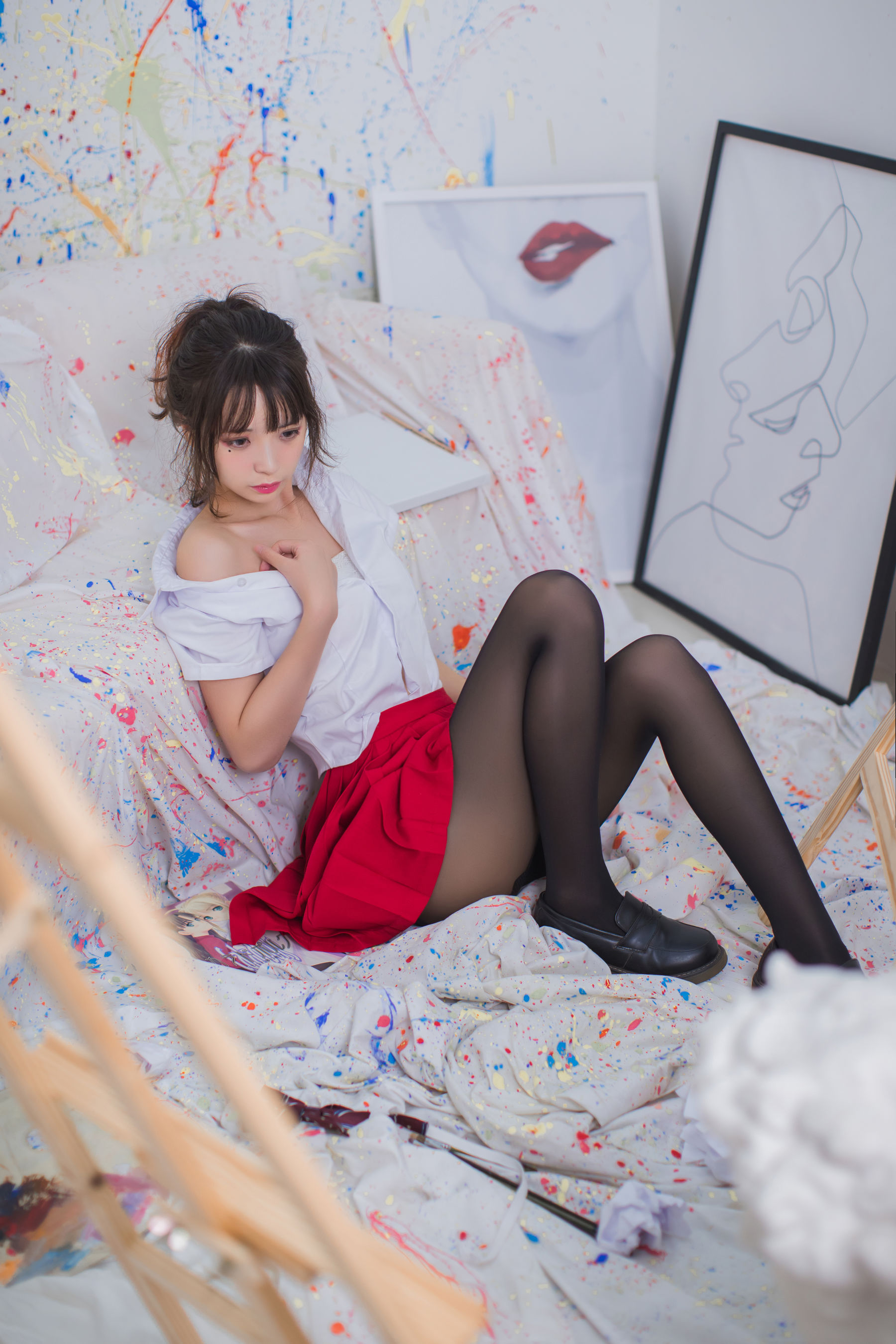 [萝莉COS] 疯猫ss《黑丝 @ JK @ 少女》 Cosplay-第1张