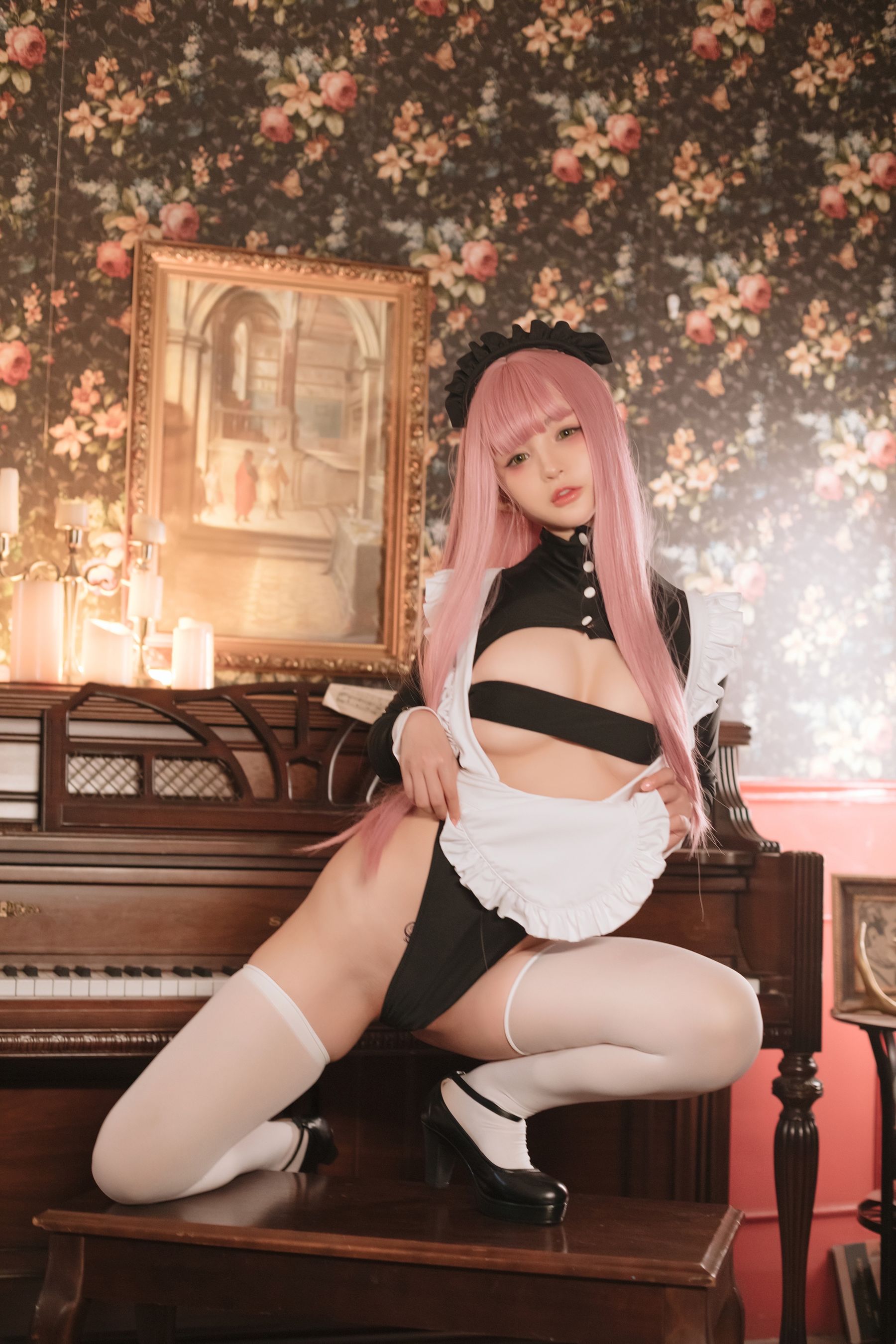 桜井宁宁 – 复古女仆 Cosplay-第5张