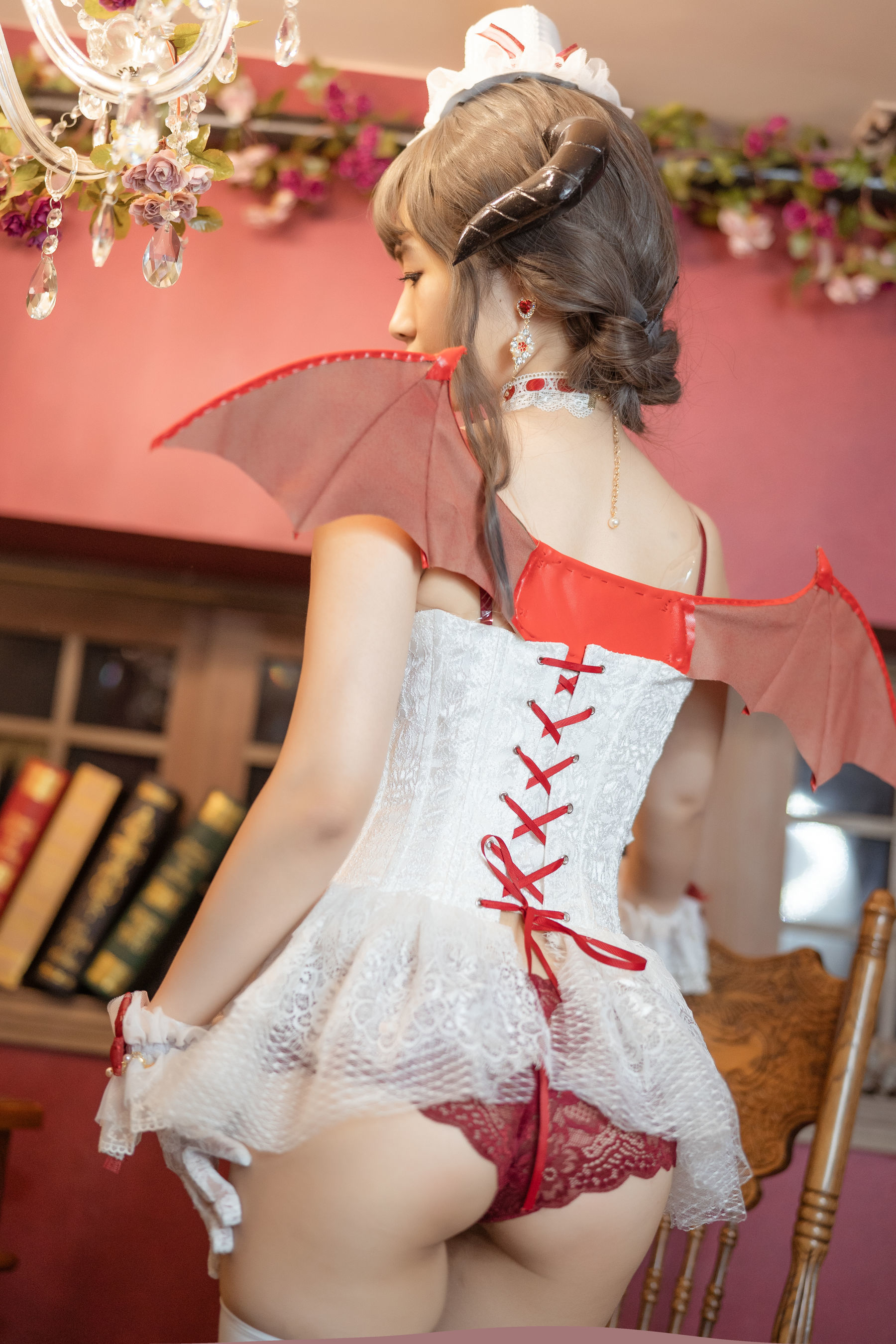 [萝莉COS] 雯妹 – 魅魔 Elegant devil Cosplay-第18张