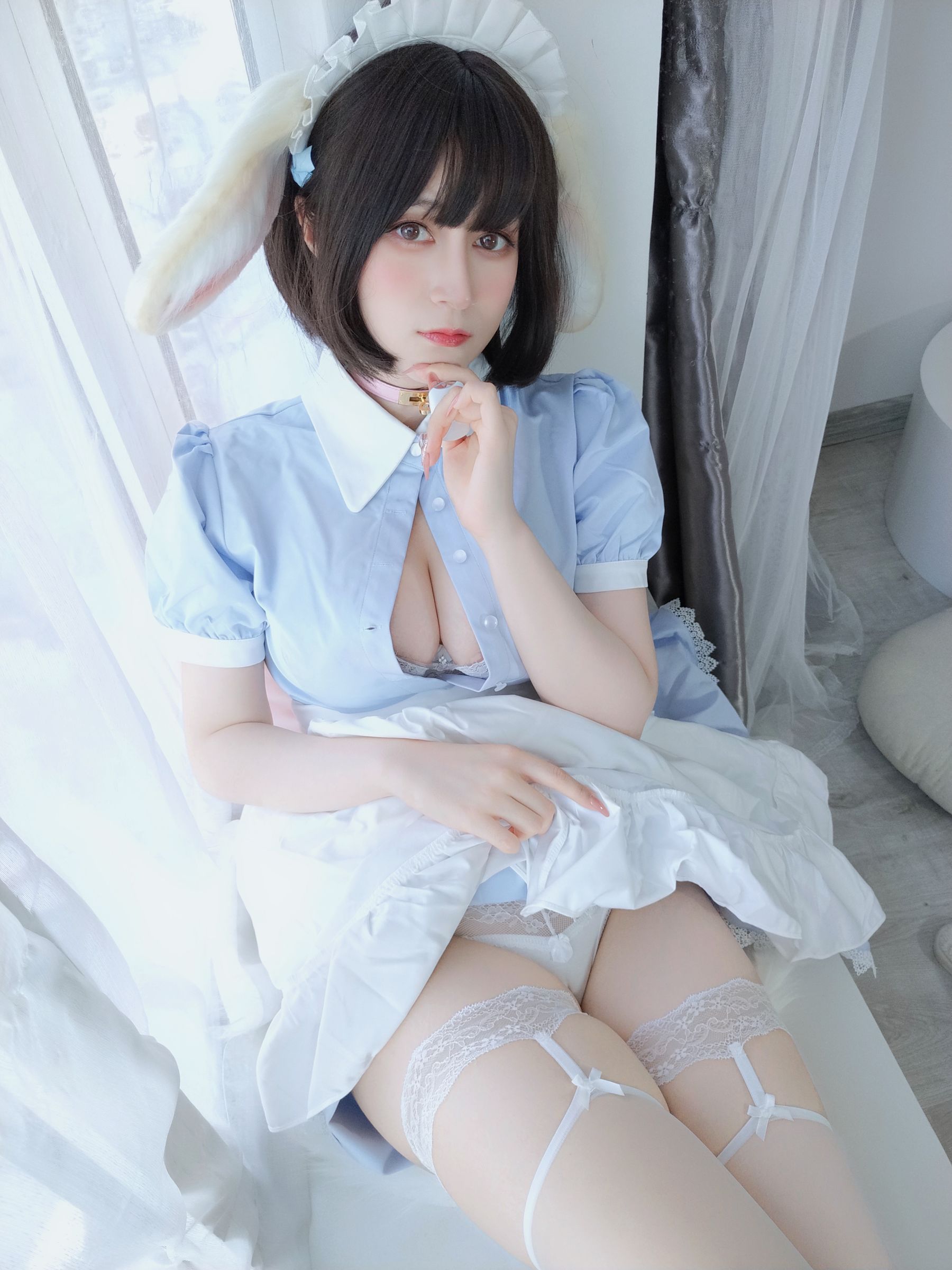 Coser小姐姐白银 – 兔女仆 Cosplay-第6张