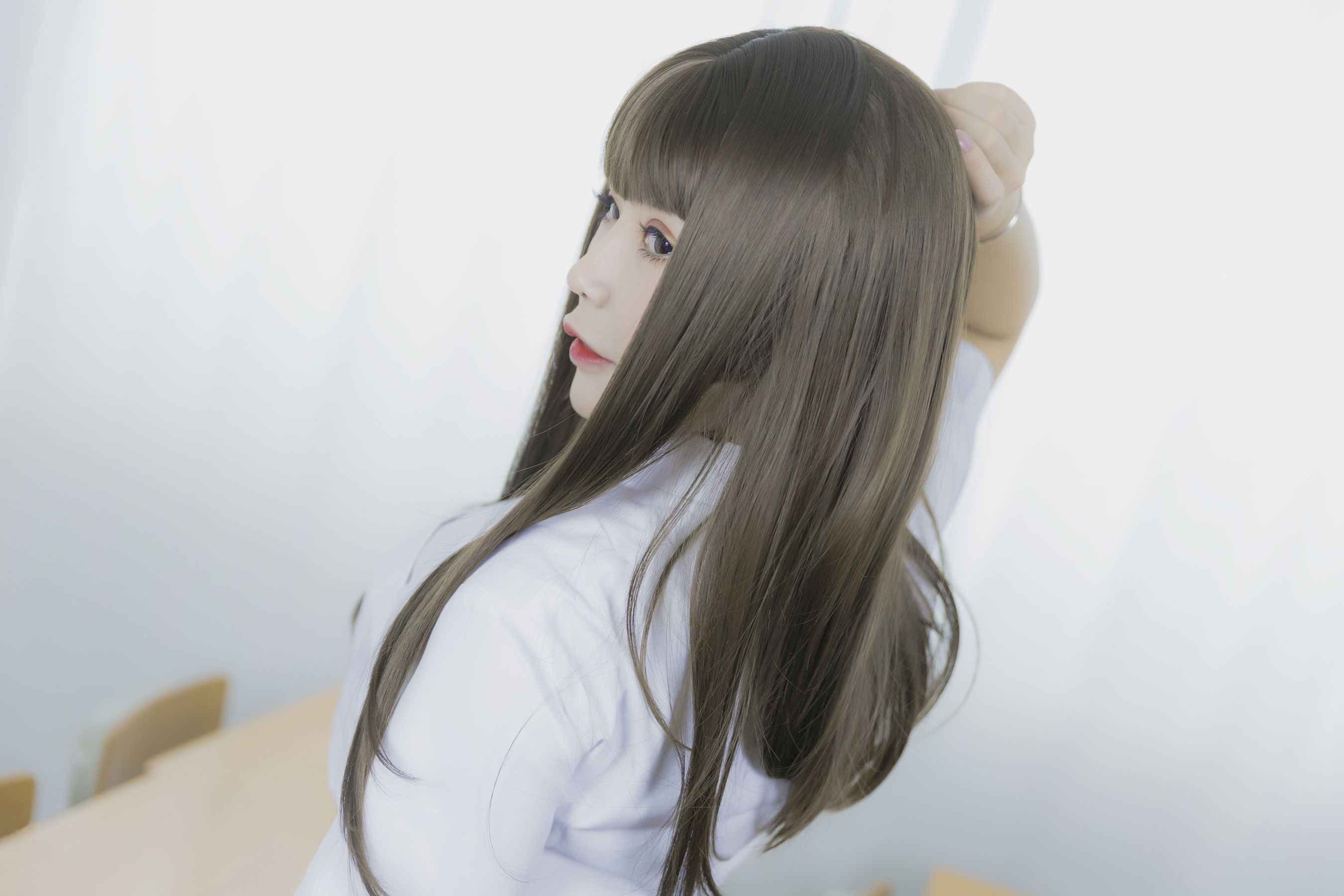 二次元妹子抱走莫子aa 等你下课 Cosplay-第11张
