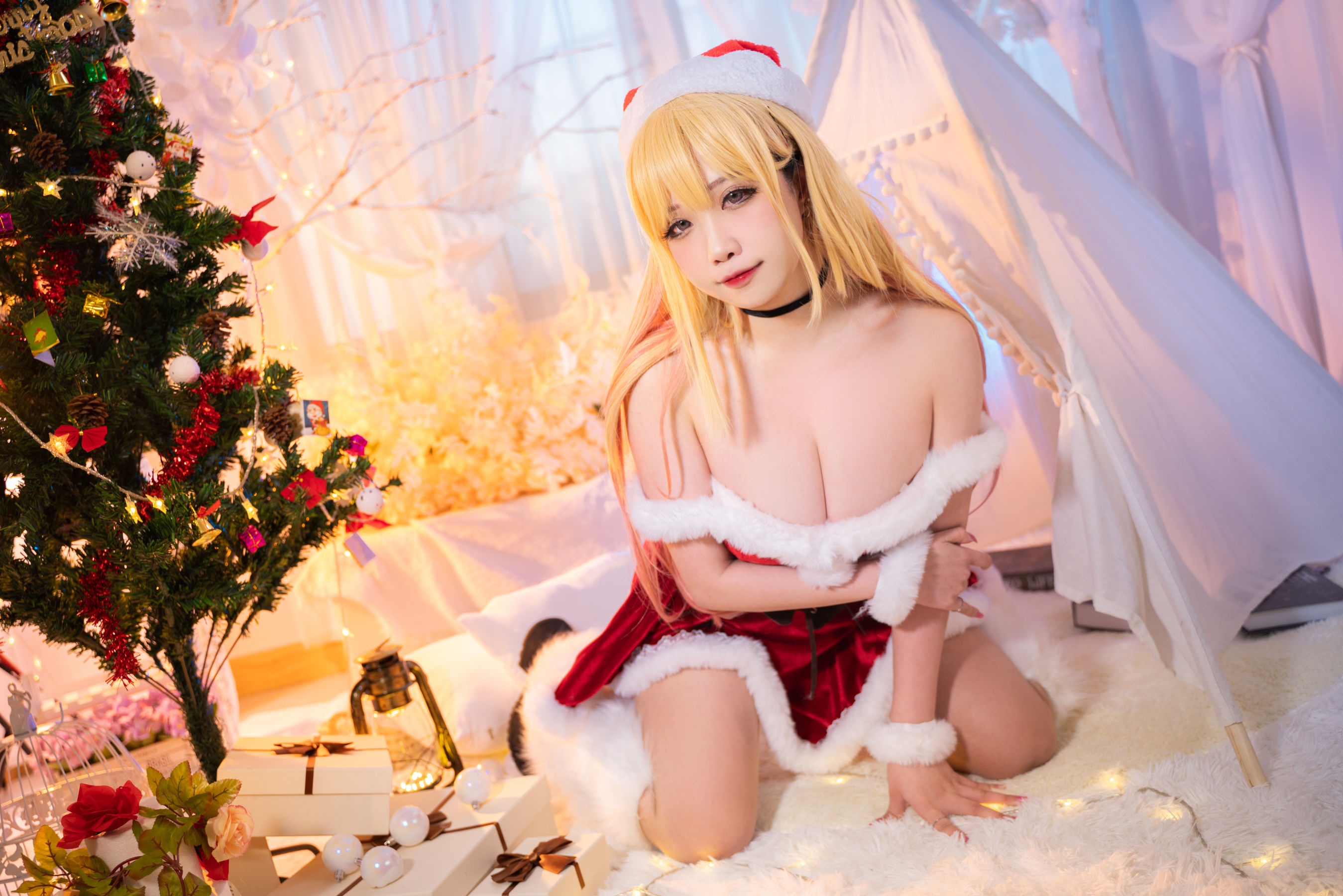 贞子蜜桃 – 喜多川夢海 圣诞 Cosplay-第4张