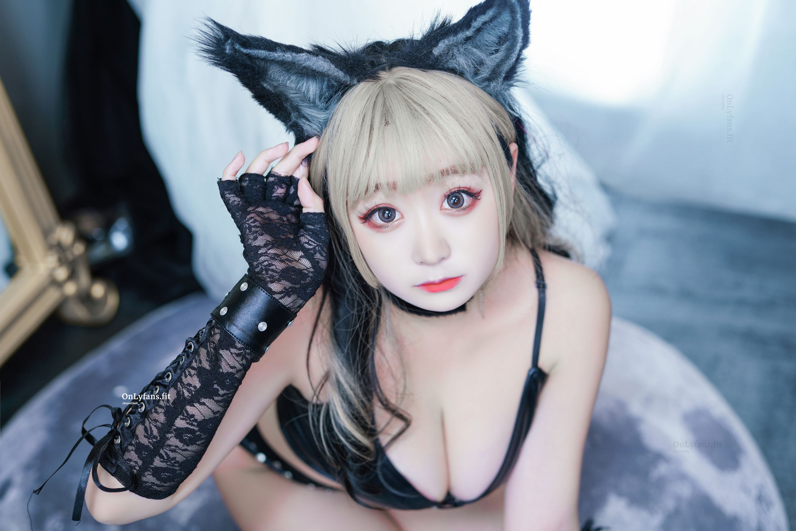 动漫博主恩田直幸 – 皮衣小狼 Cosplay-第23张