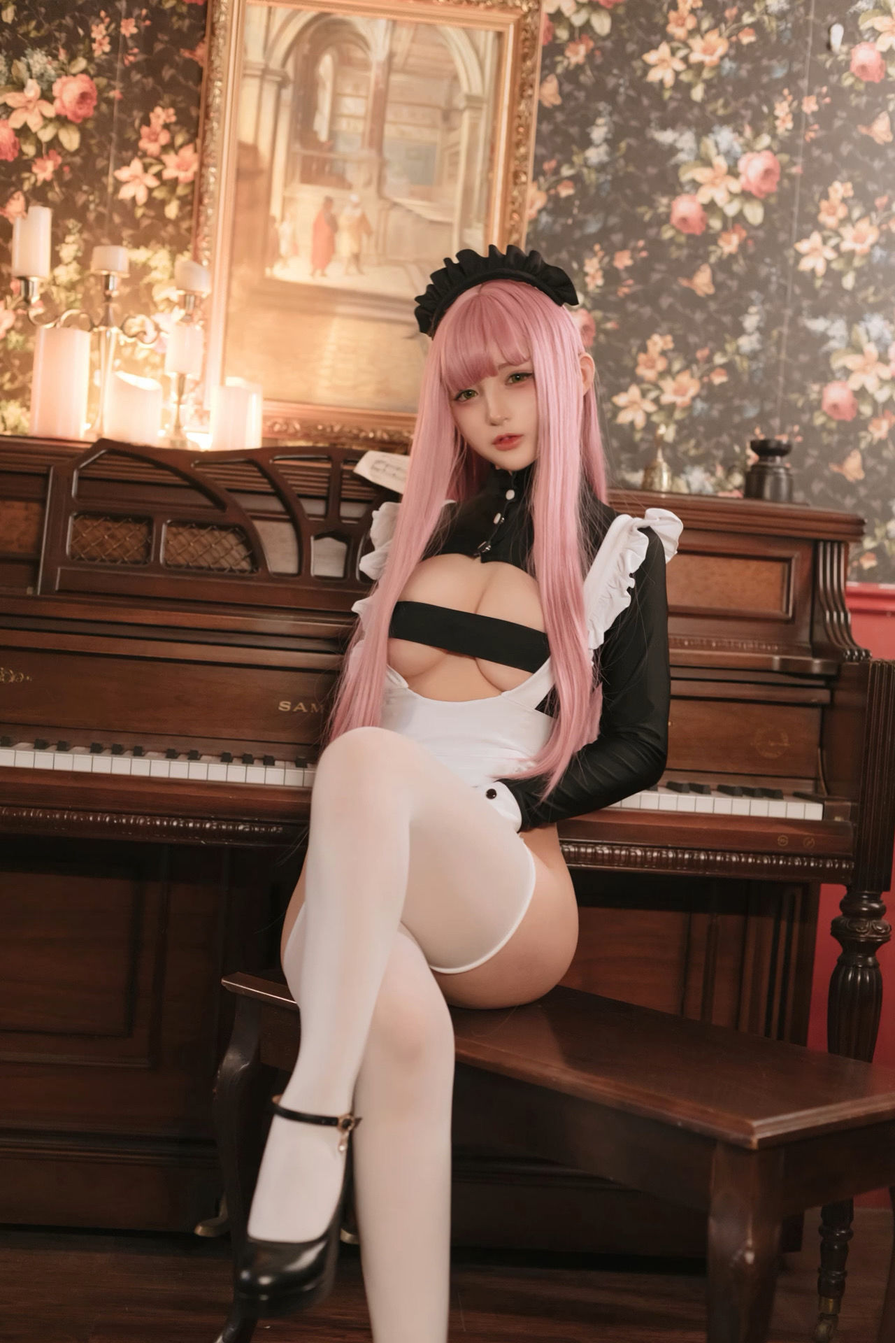 桜井宁宁 – 复古女仆 Cosplay-第25张