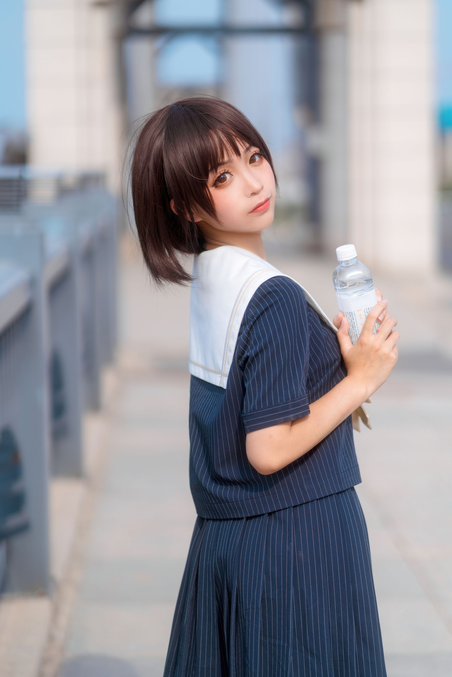 动漫博主蠢沫沫 JK制服 Cosplay-第6张