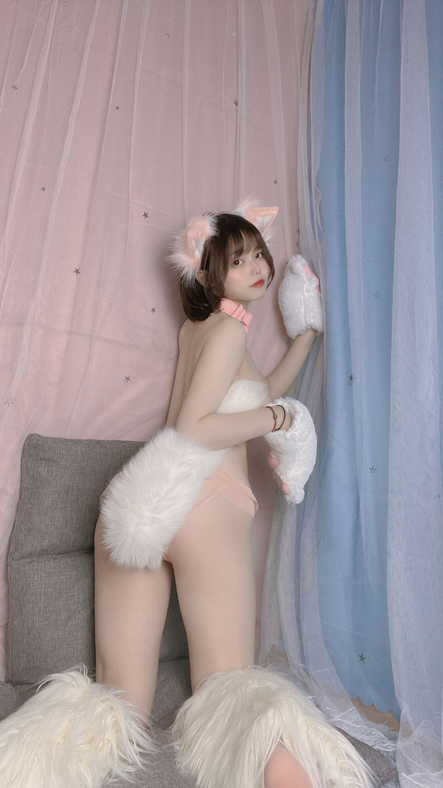 七月喵子 – 猫咪 Cosplay-第3张