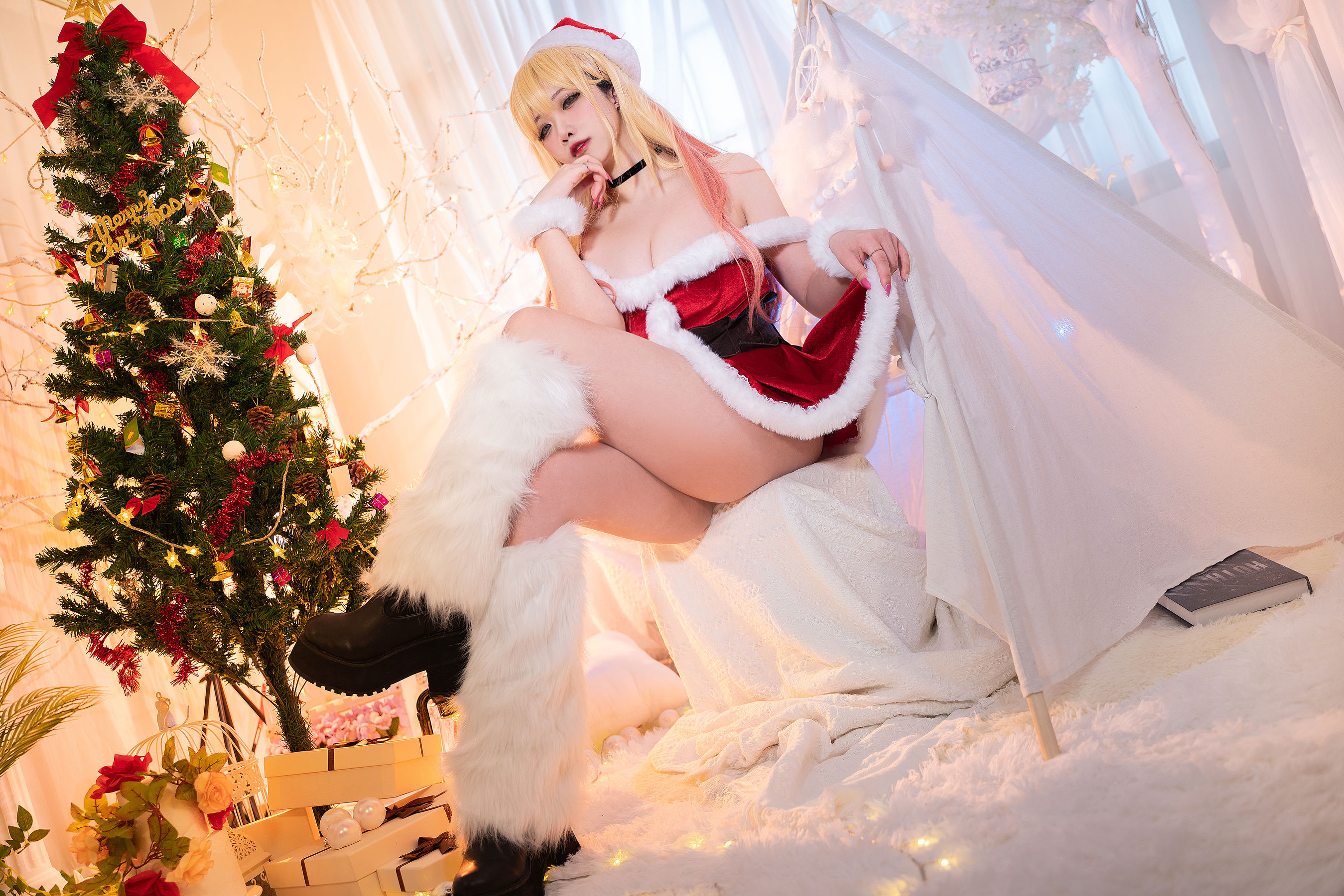 贞子蜜桃 – 喜多川夢海 圣诞 Cosplay-第20张
