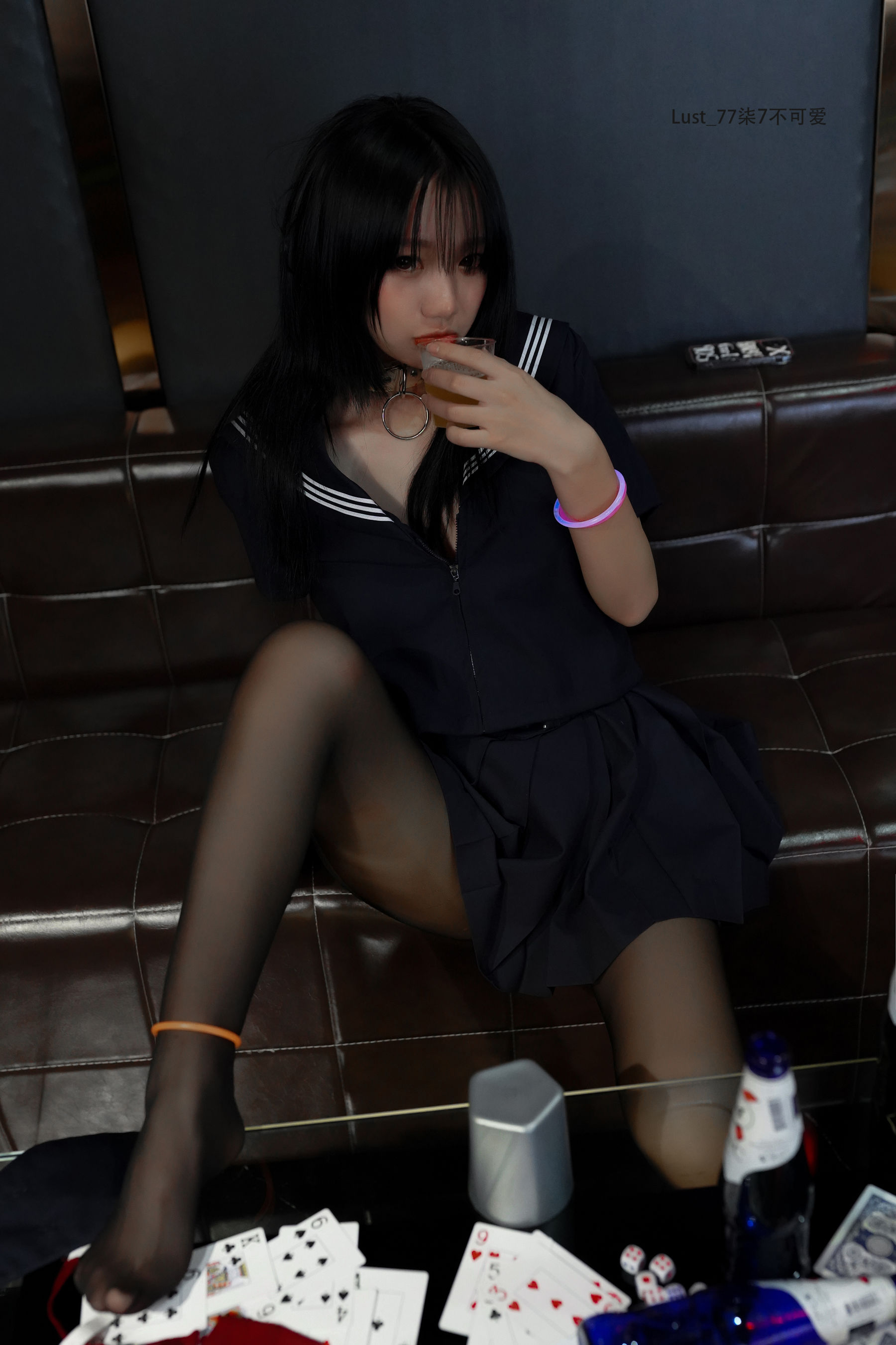 动漫博主柒柒要乖哦 – 反差JK少女 Cosplay-第177张