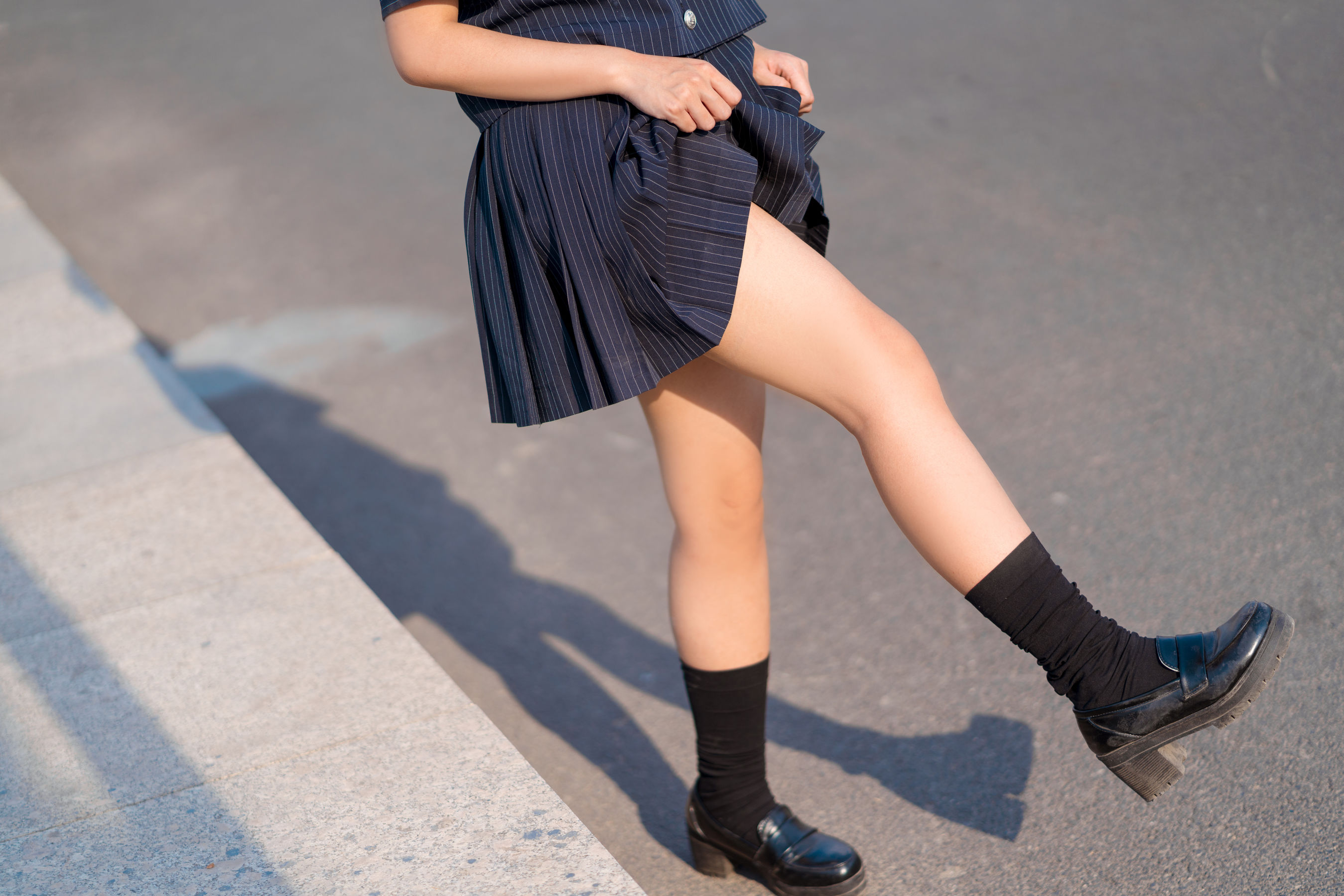 动漫博主蠢沫沫 JK制服 Cosplay-第4张