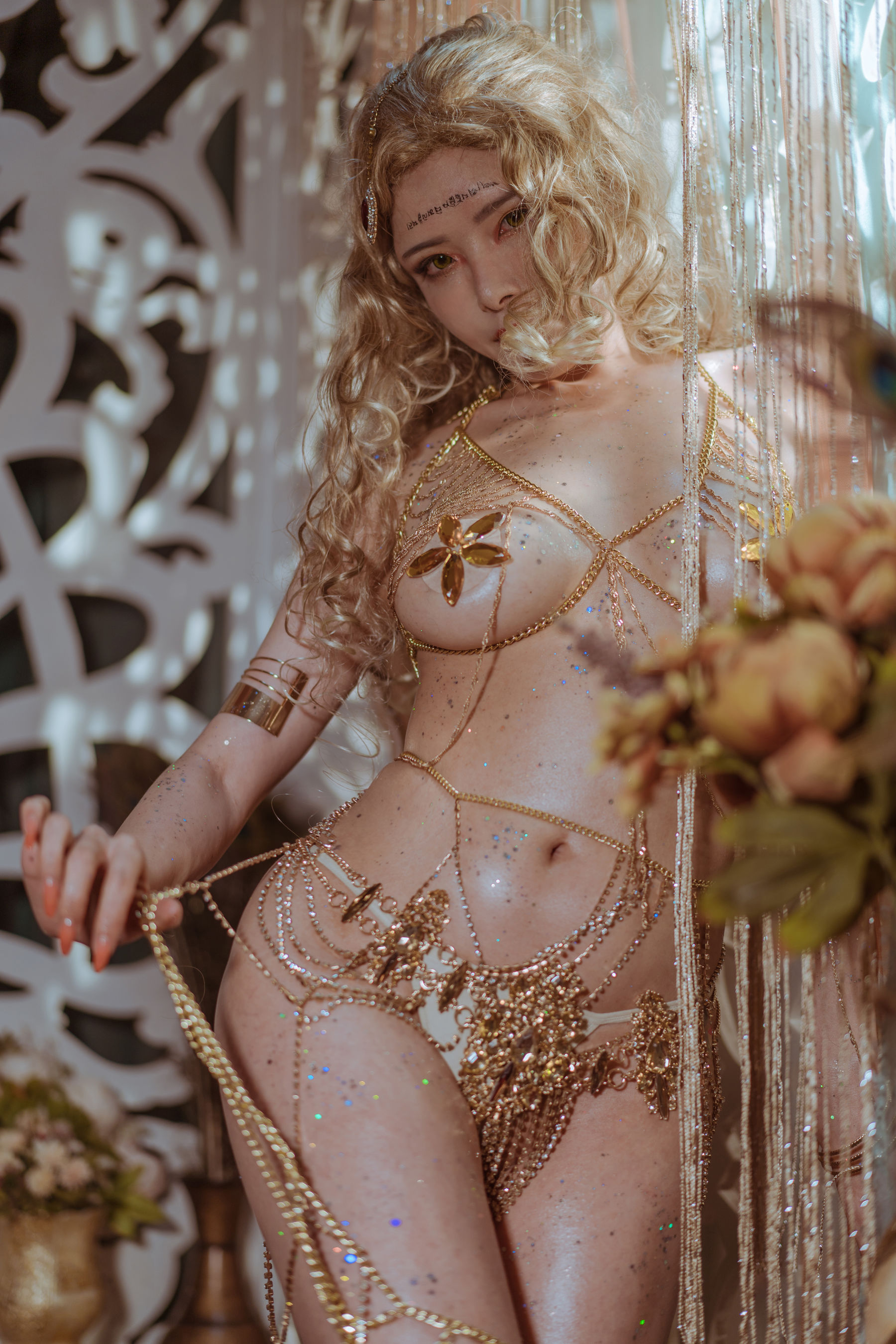 秋和柯基(夏小秋秋秋) – 金发舞娘 Cosplay-第30张