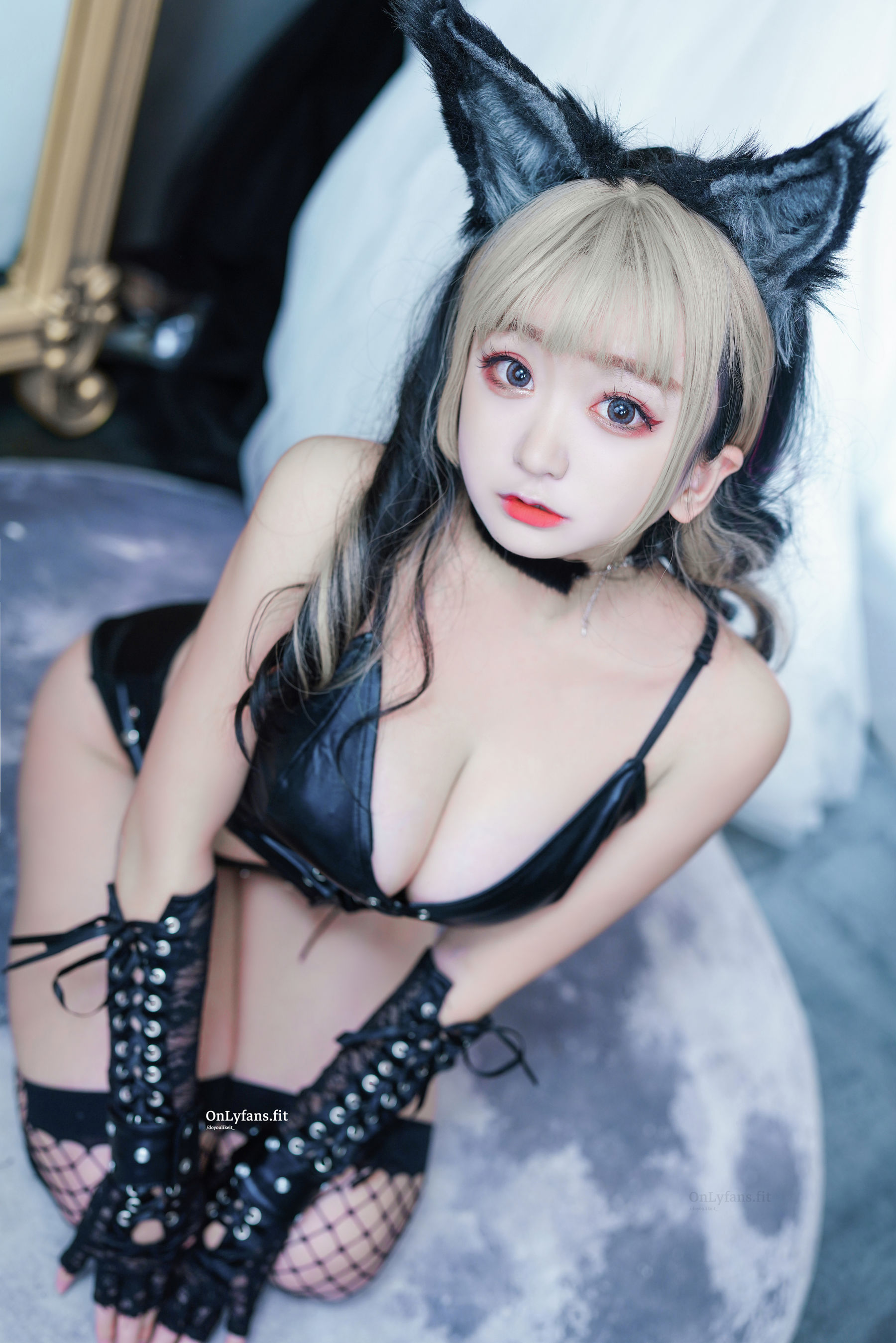 动漫博主恩田直幸 – 皮衣小狼 Cosplay-第24张