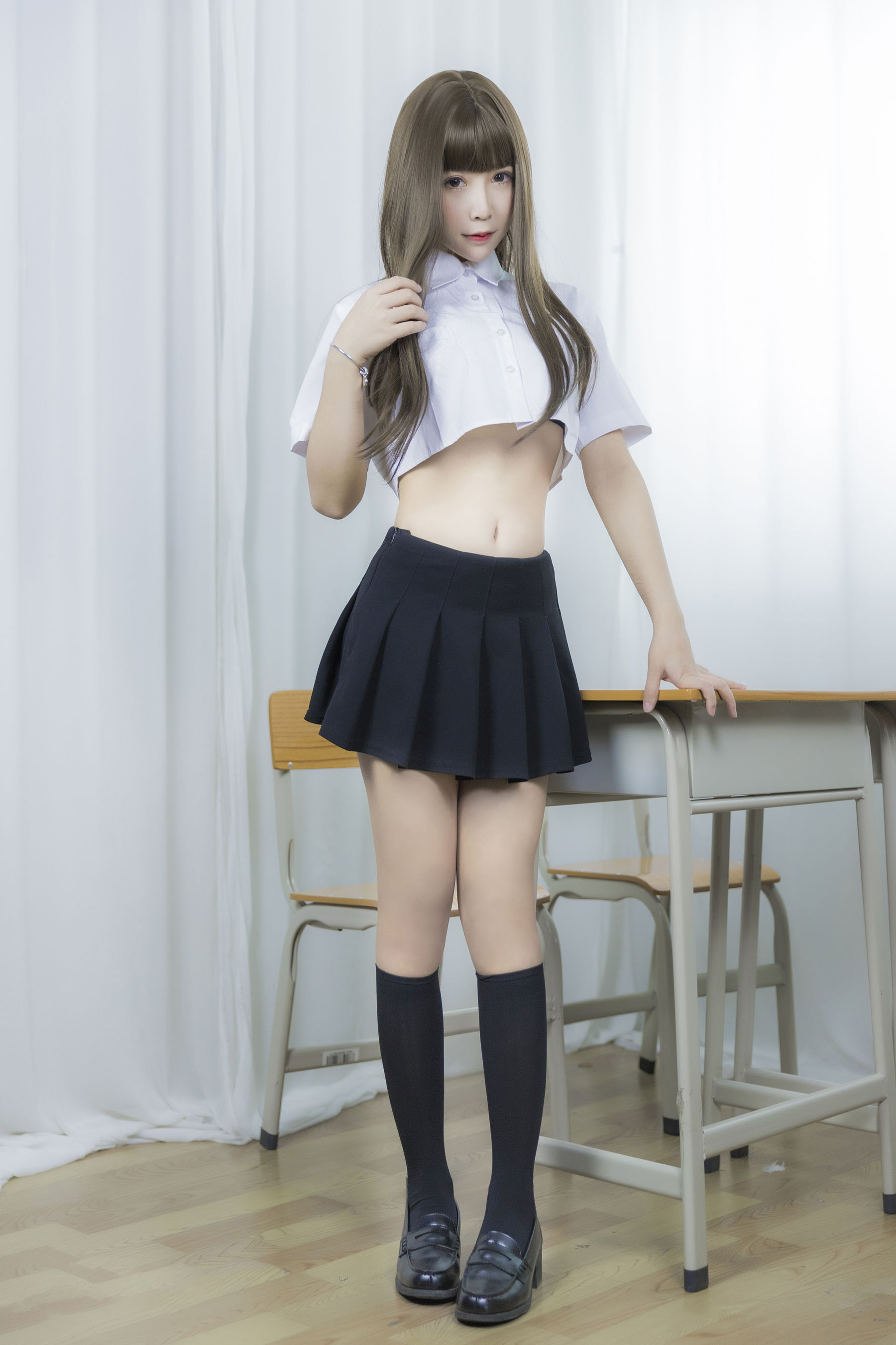 二次元妹子抱走莫子aa 等你下课 Cosplay-第20张